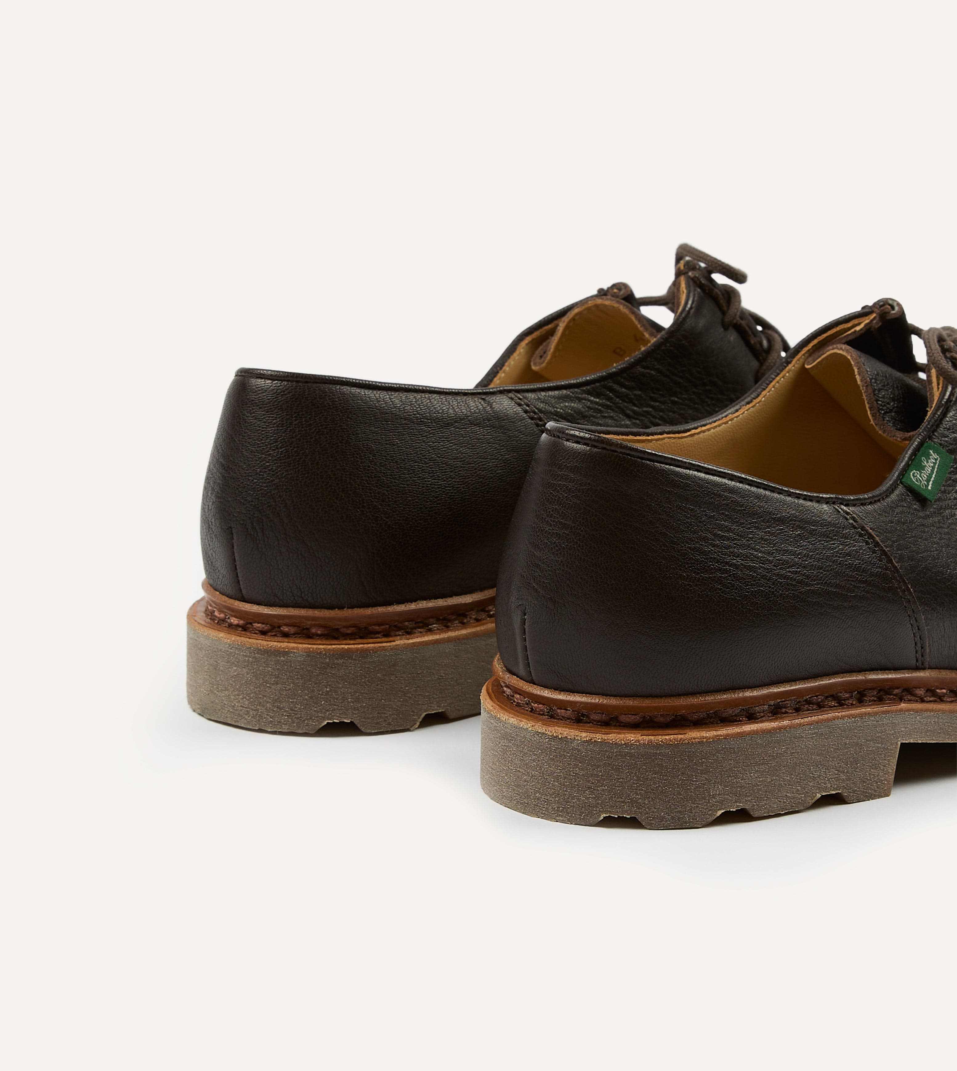 Derby à bout fendu en cuir marron foncé « Avignon », pointure UK 8,5 - Abbot's Shoes Derby à bout fendu en cuir marron foncé « Avignon », pointure UK 8,5 - Abbot's Shoes
