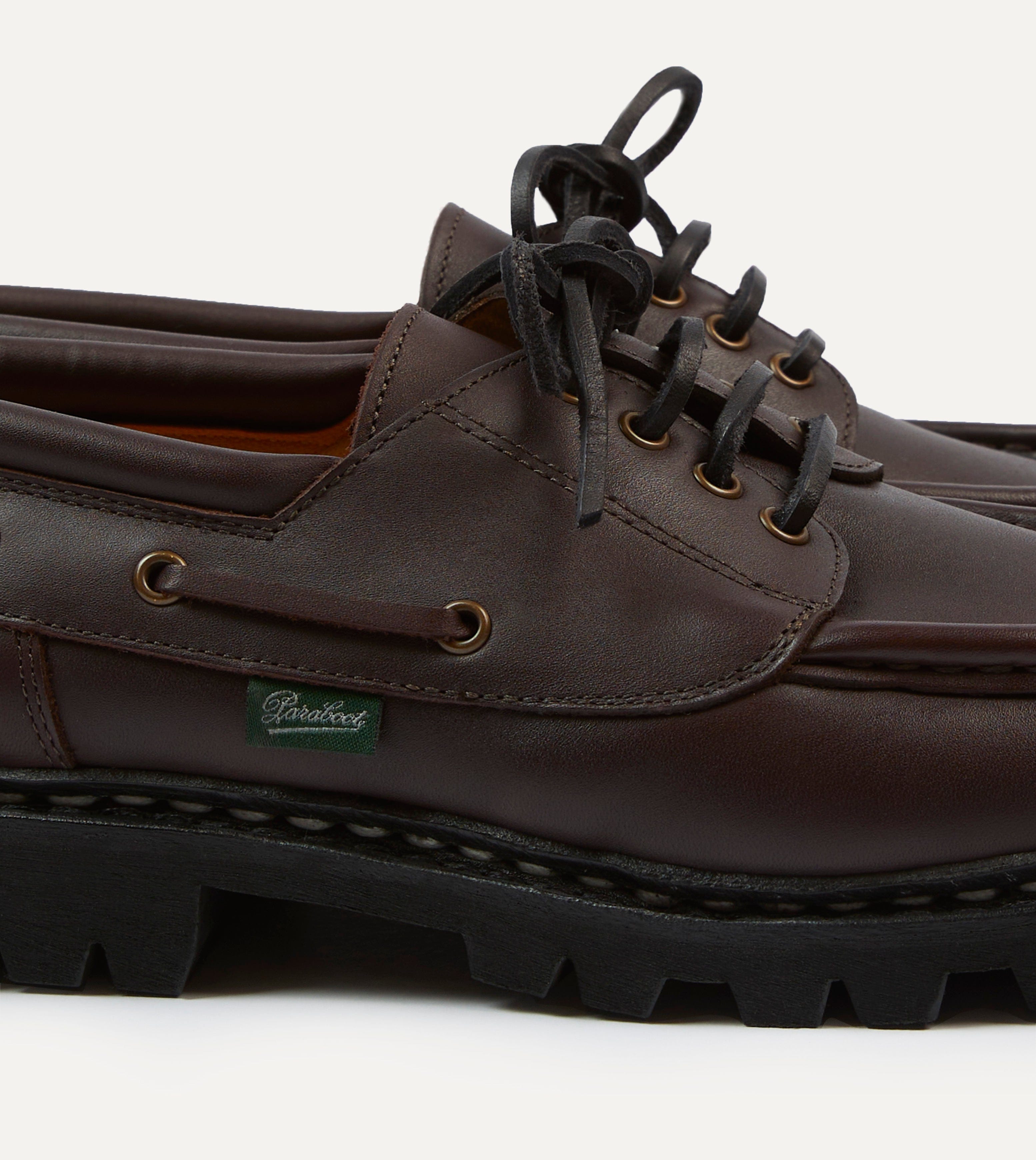 Paraboot Chimey Ébène Calf Leather Derby Shoe – Drakes