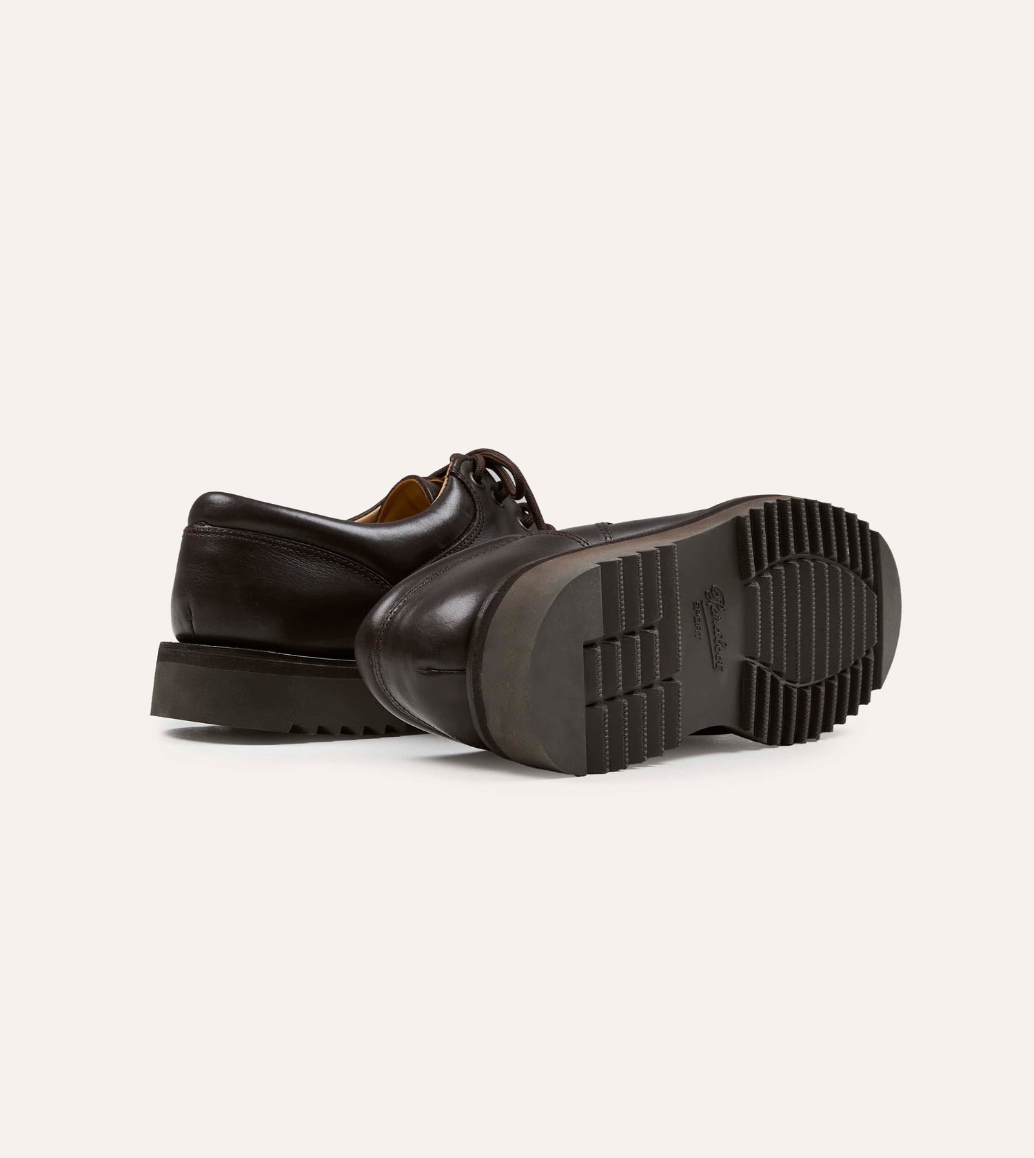 Paraboot Thiers Kenya Dark Brown Leather Derby Shoe