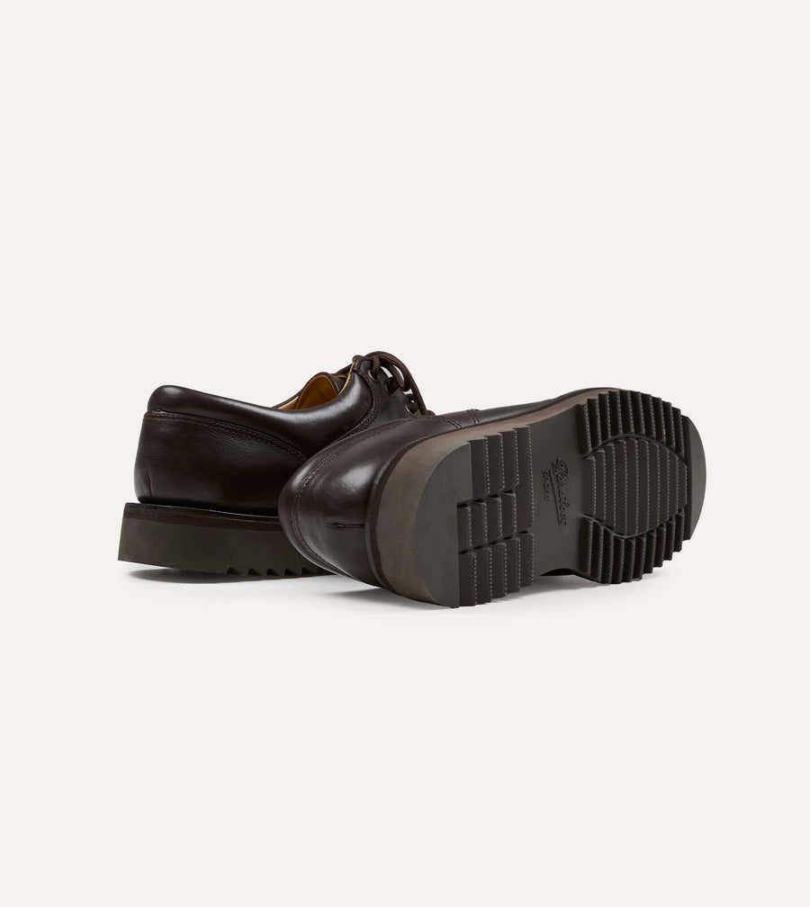 Paraboot Thiers Kenya Dark Brown Leather Derby Shoe