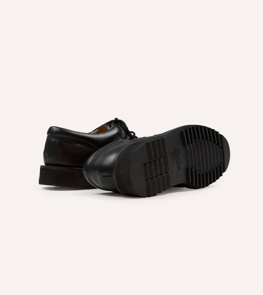 Paraboot Thiers Noir Black Leather Derby Shoe
