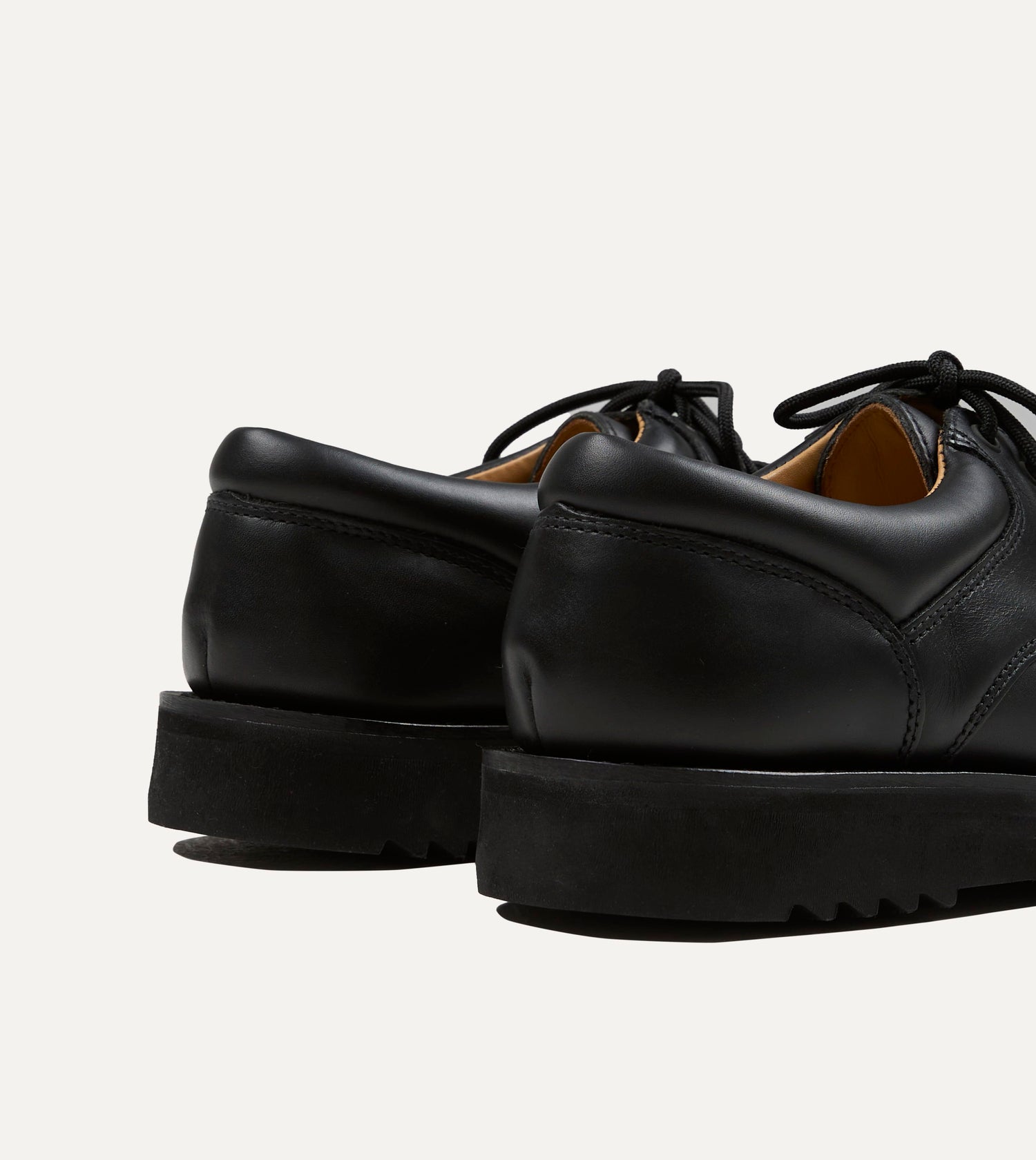 Paraboot Thiers Noir Black Leather Derby Shoe