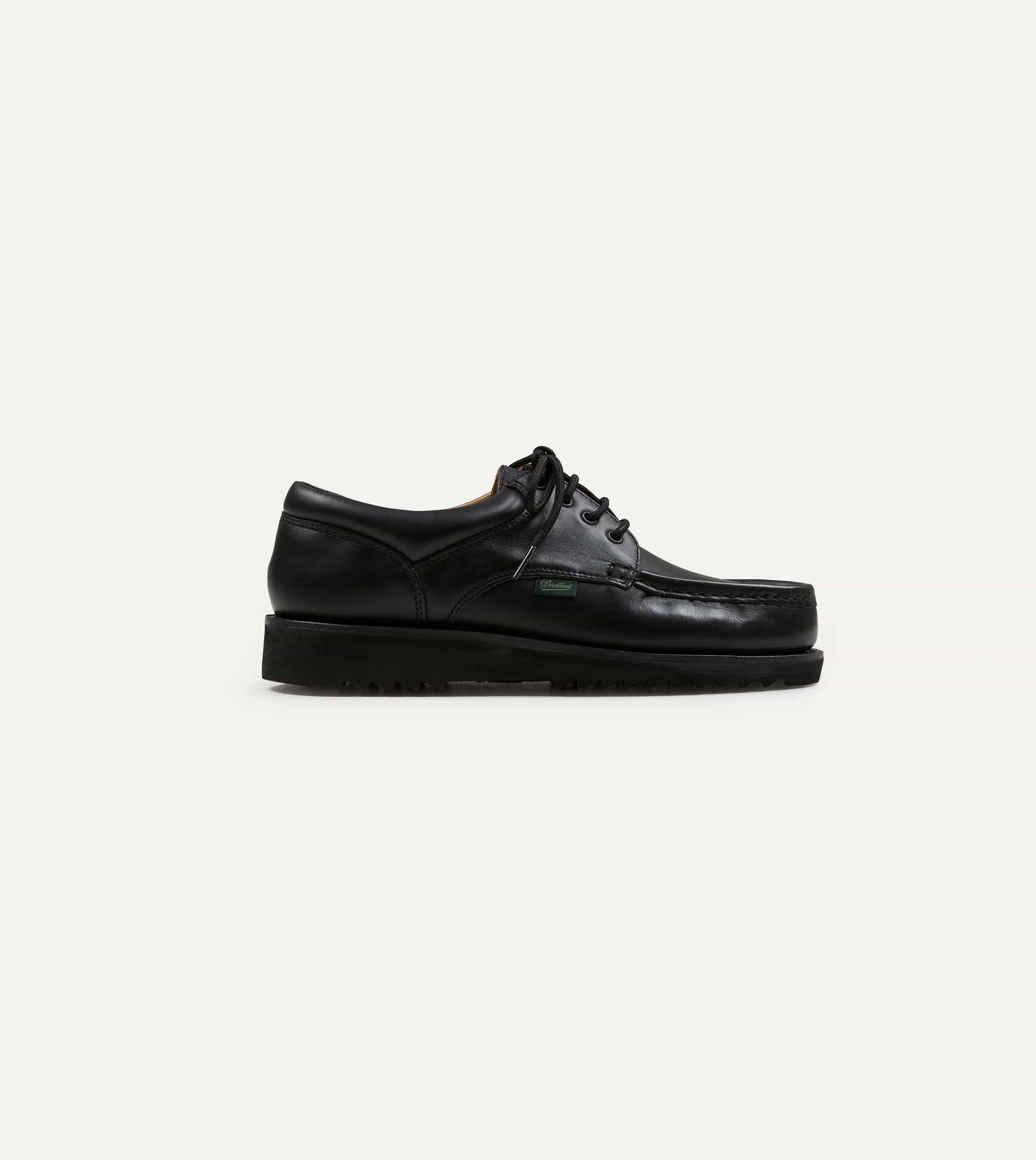 Paraboot Thiers Noir Black Leather Derby Shoe