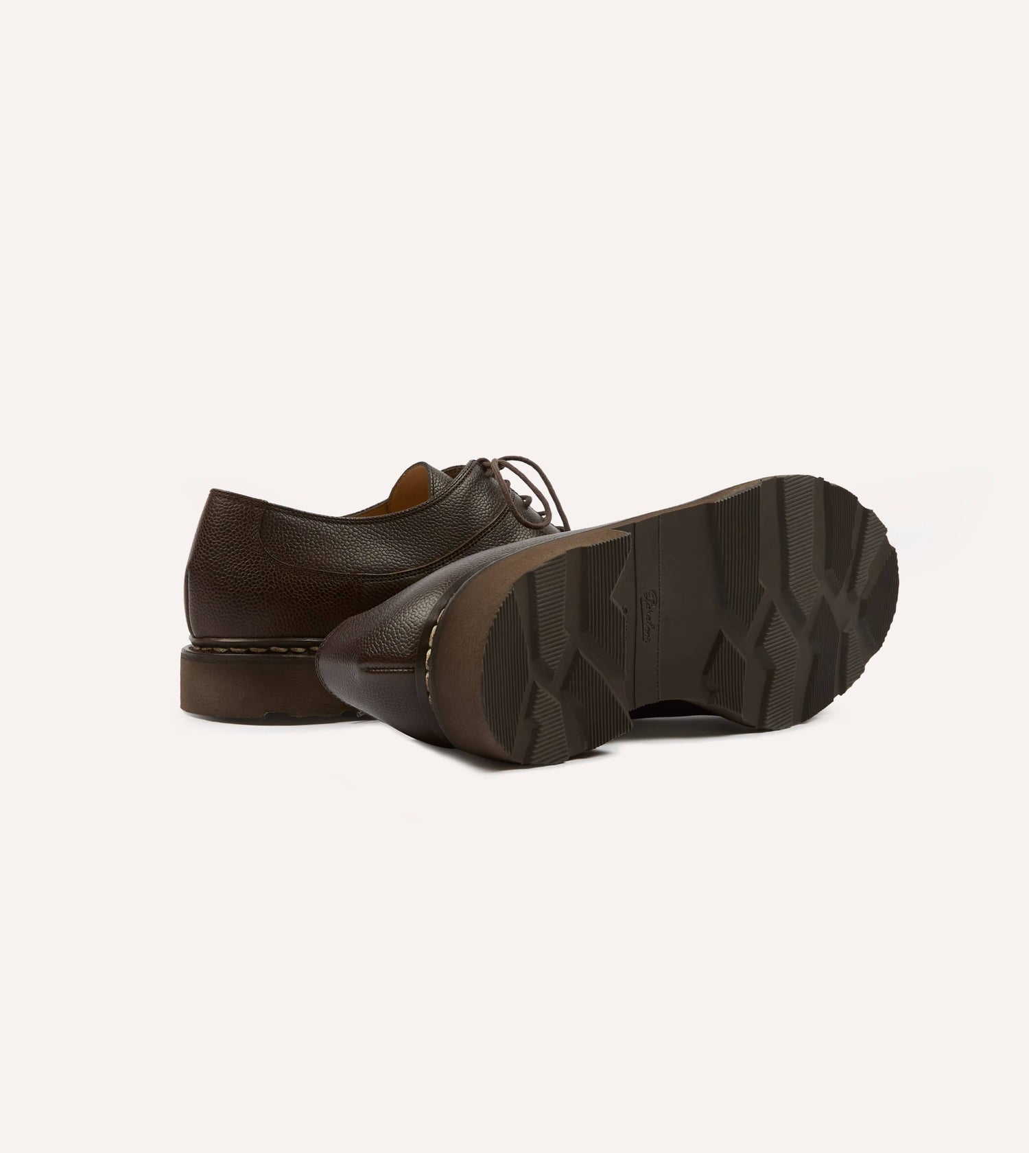 Paraboot Avignon Moka Brown Leather Derby Shoe