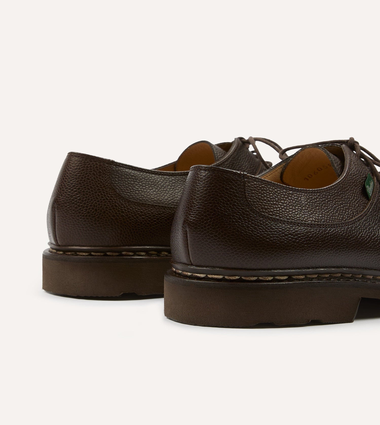 Paraboot Avignon Moka Brown Leather Derby Shoe