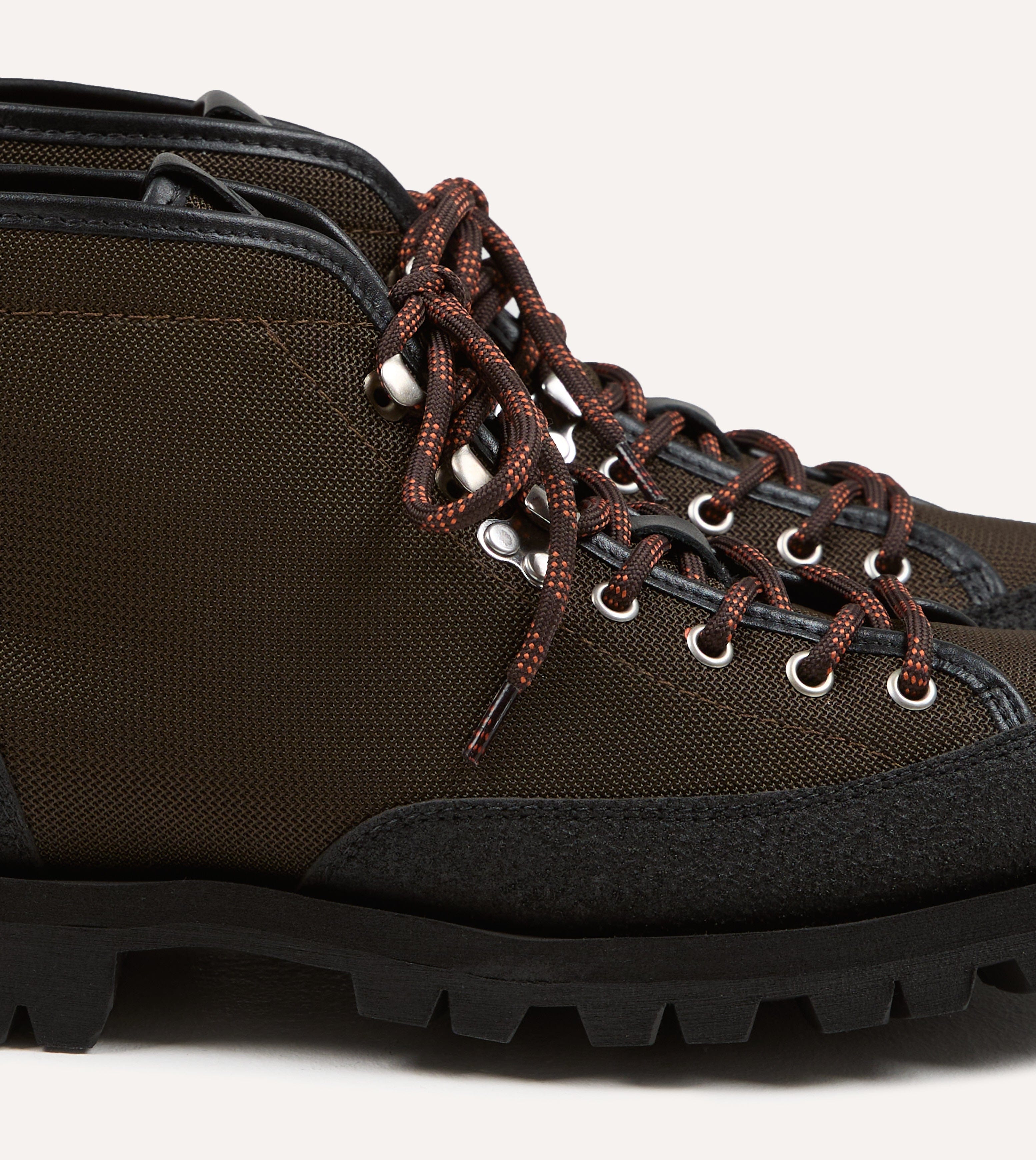 Paraboot Yosemite Brown Leather Mesh Hiking Boots – Drakes