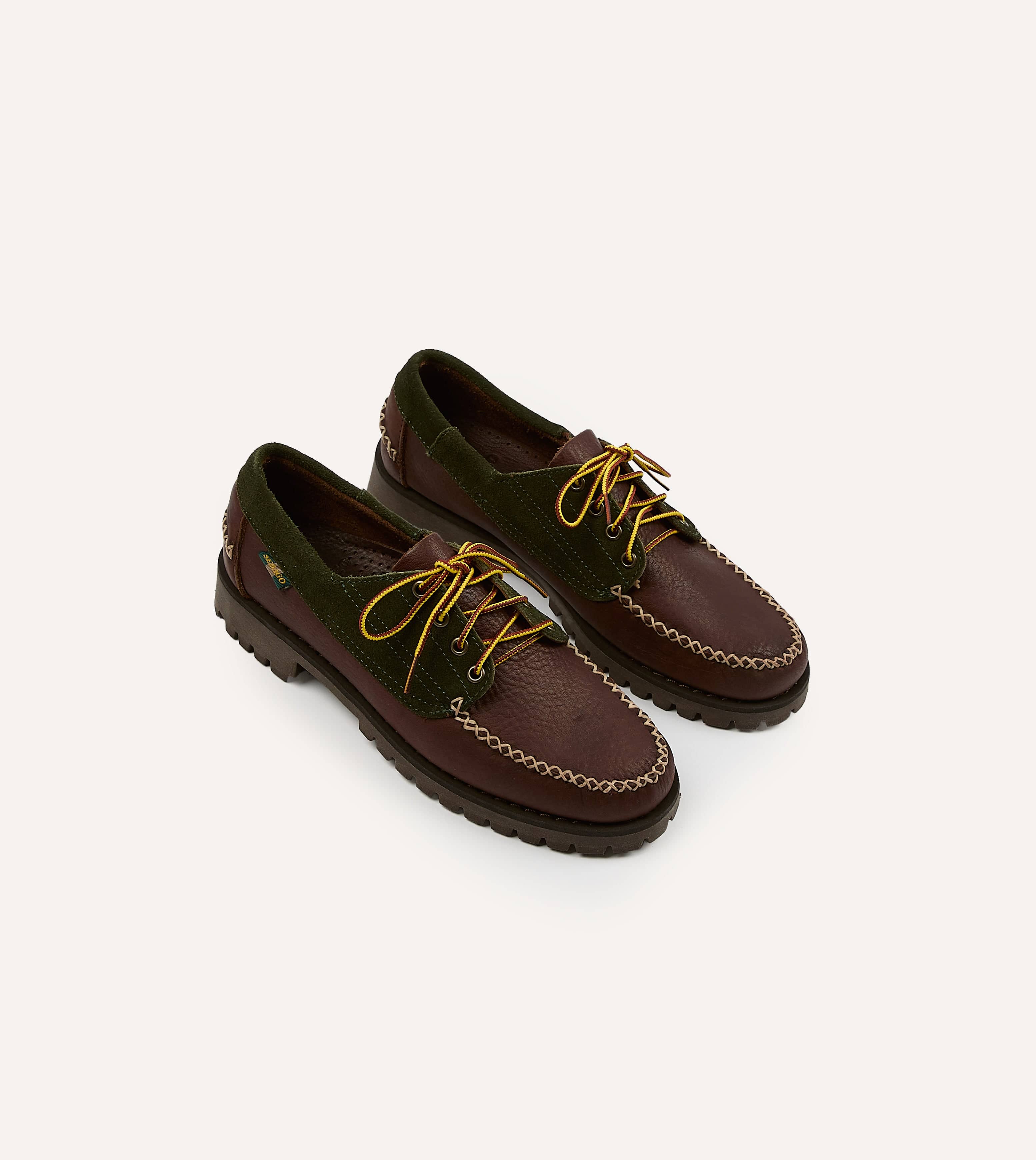 Drake's by Sebago Campsides Askook Patchwork Suede Shoe