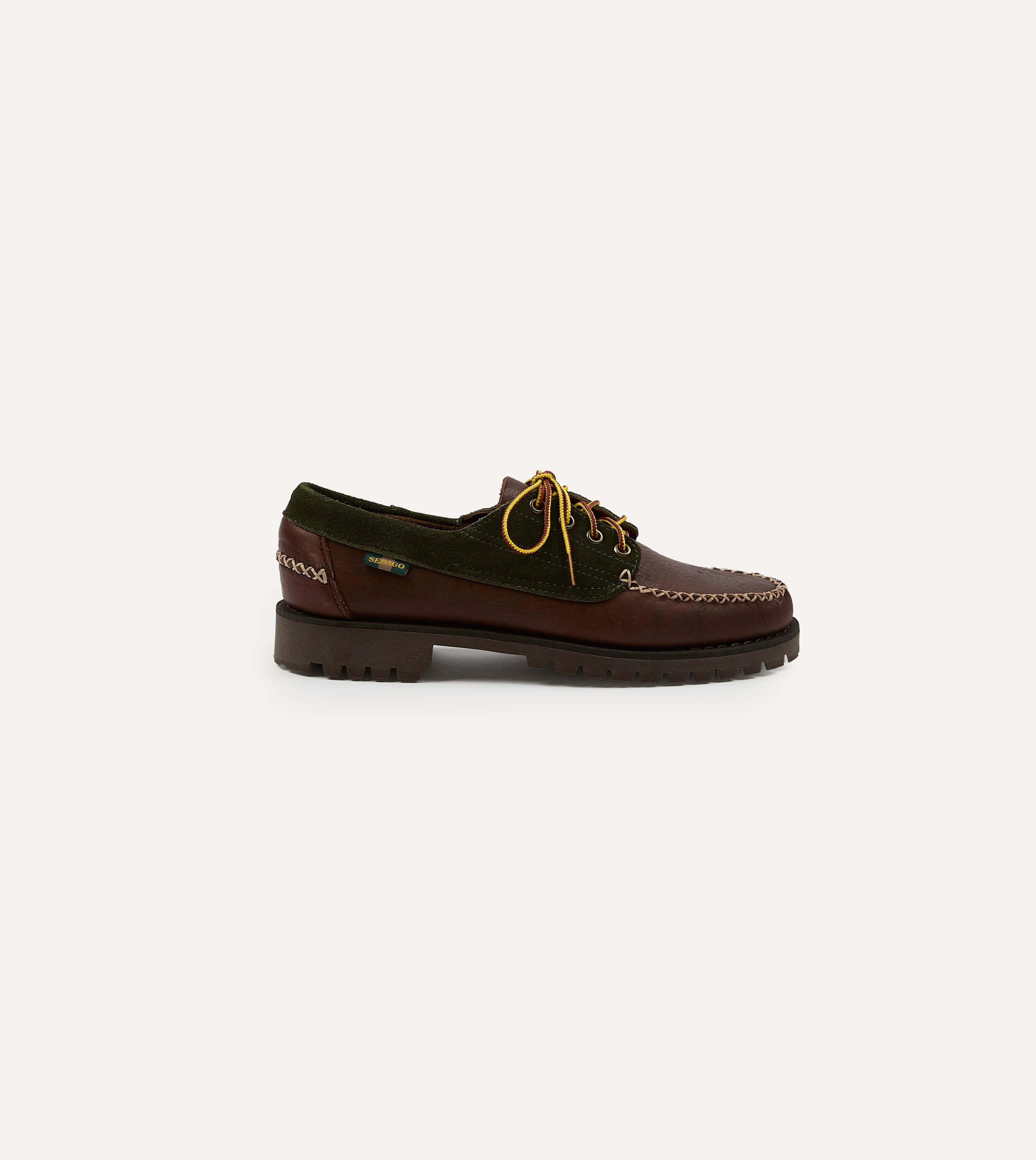 Drake's by Sebago Campsides Askook Patchwork Suede Shoe