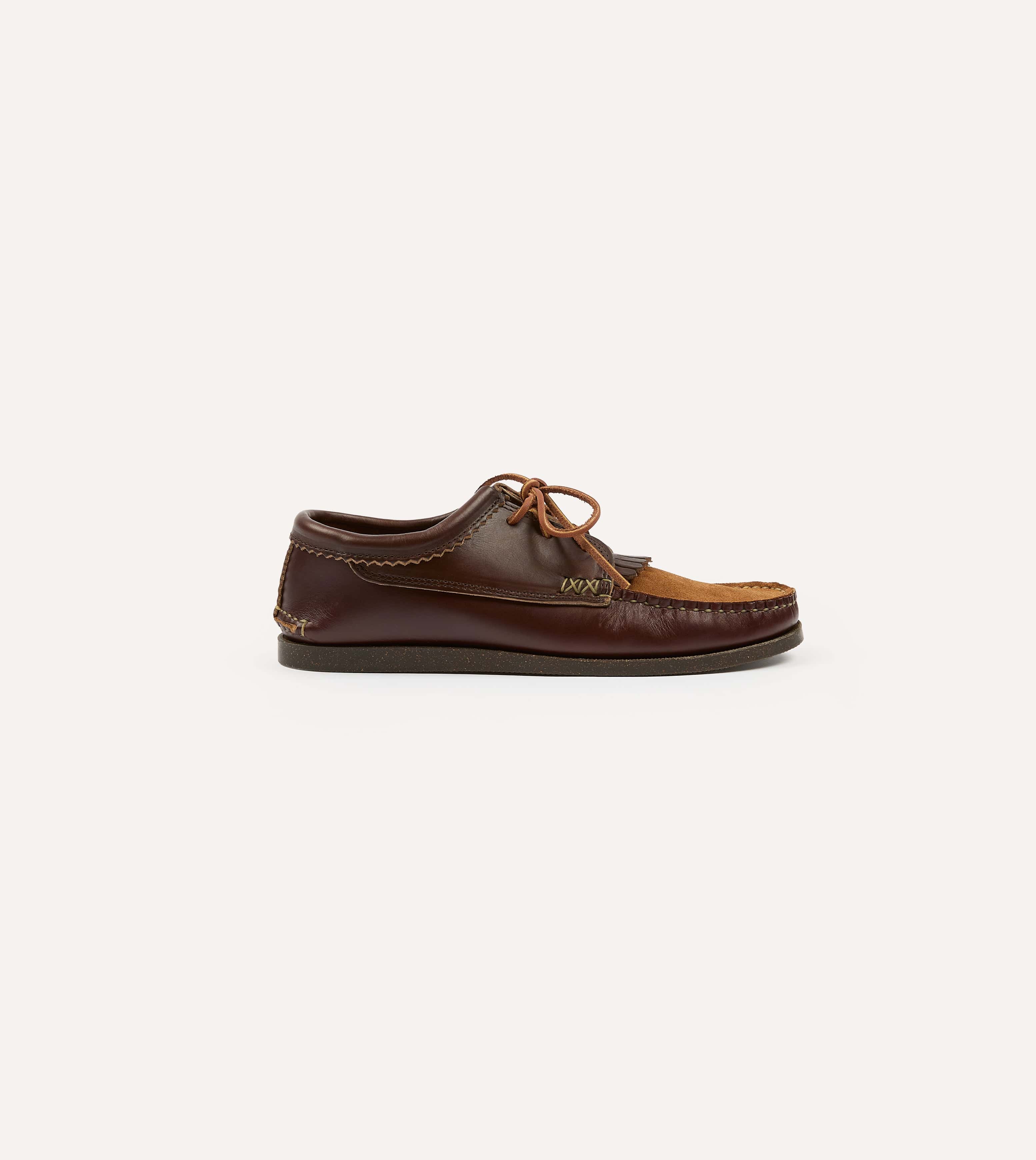 Yuketen Brown Kiltie Blucher with Camp Sole