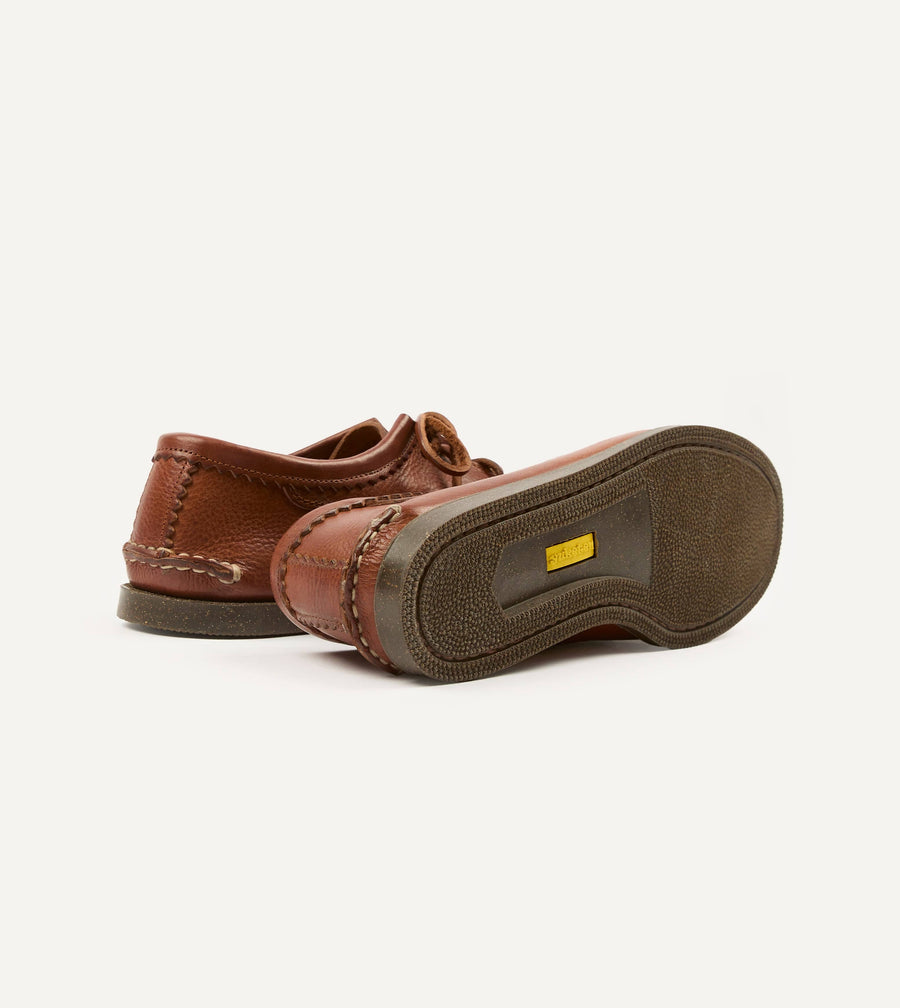 Yuketen Cognac Italian Blucher with Camp Sole