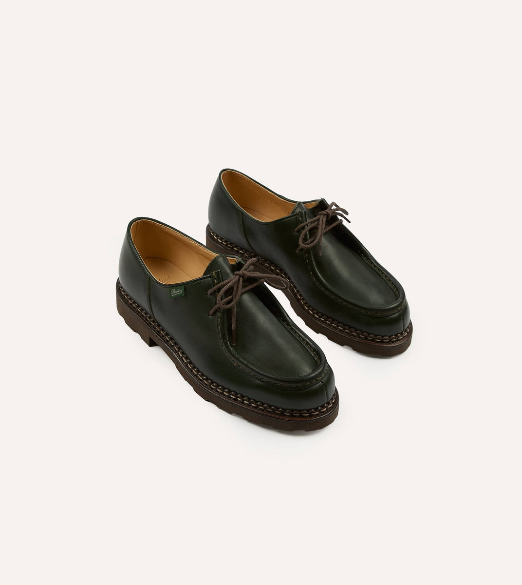 Paraboot Michael Vert Leather Derby Shoe – Drakes