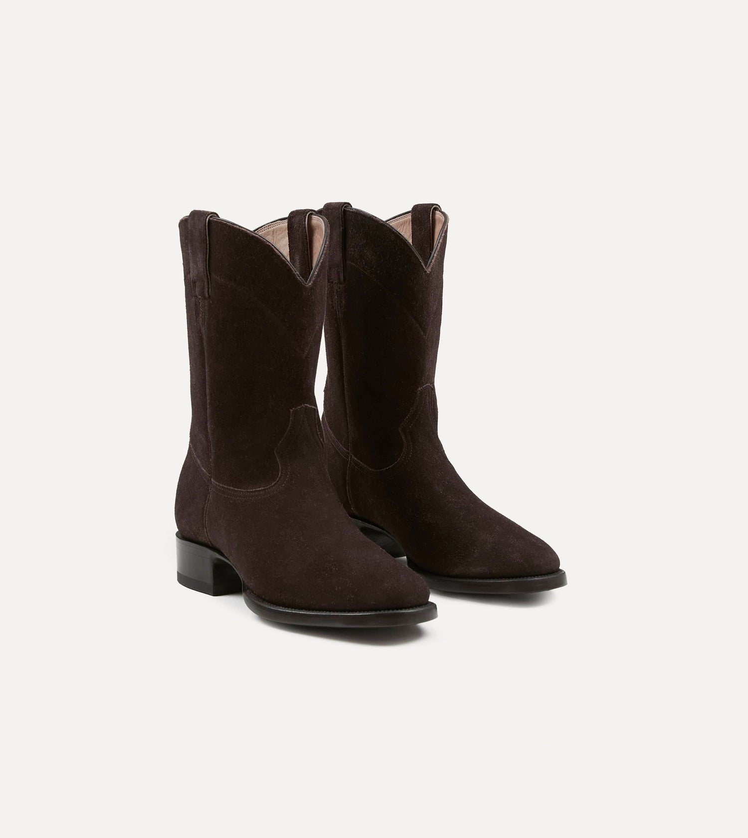 Yuketen Brown Suede Ranchero Boots