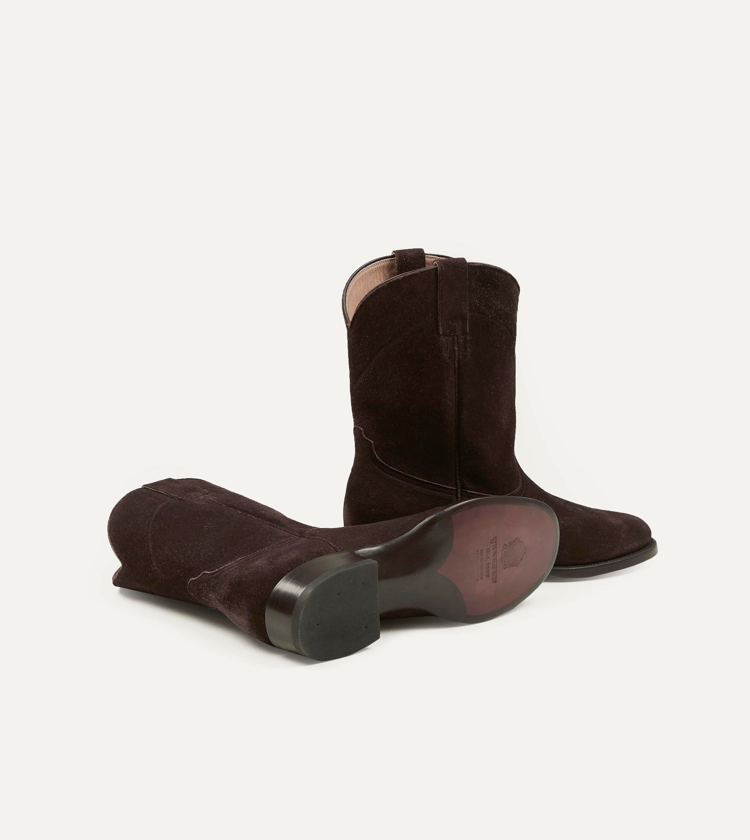 Yuketen Brown Suede Ranchero Boots