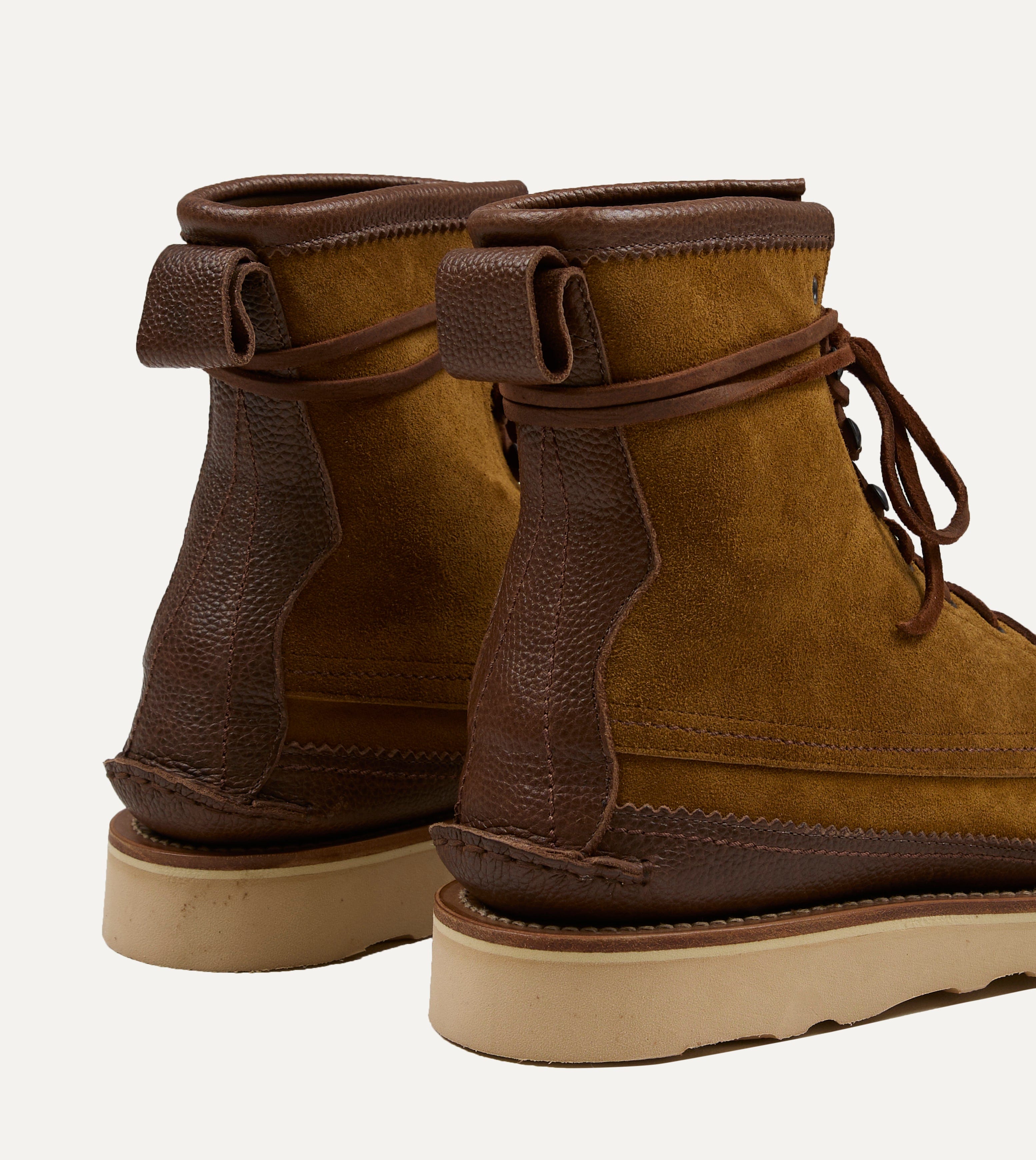 Yuketen Maine Guide Brown Flesh Out Leather DB Boot – Drakes