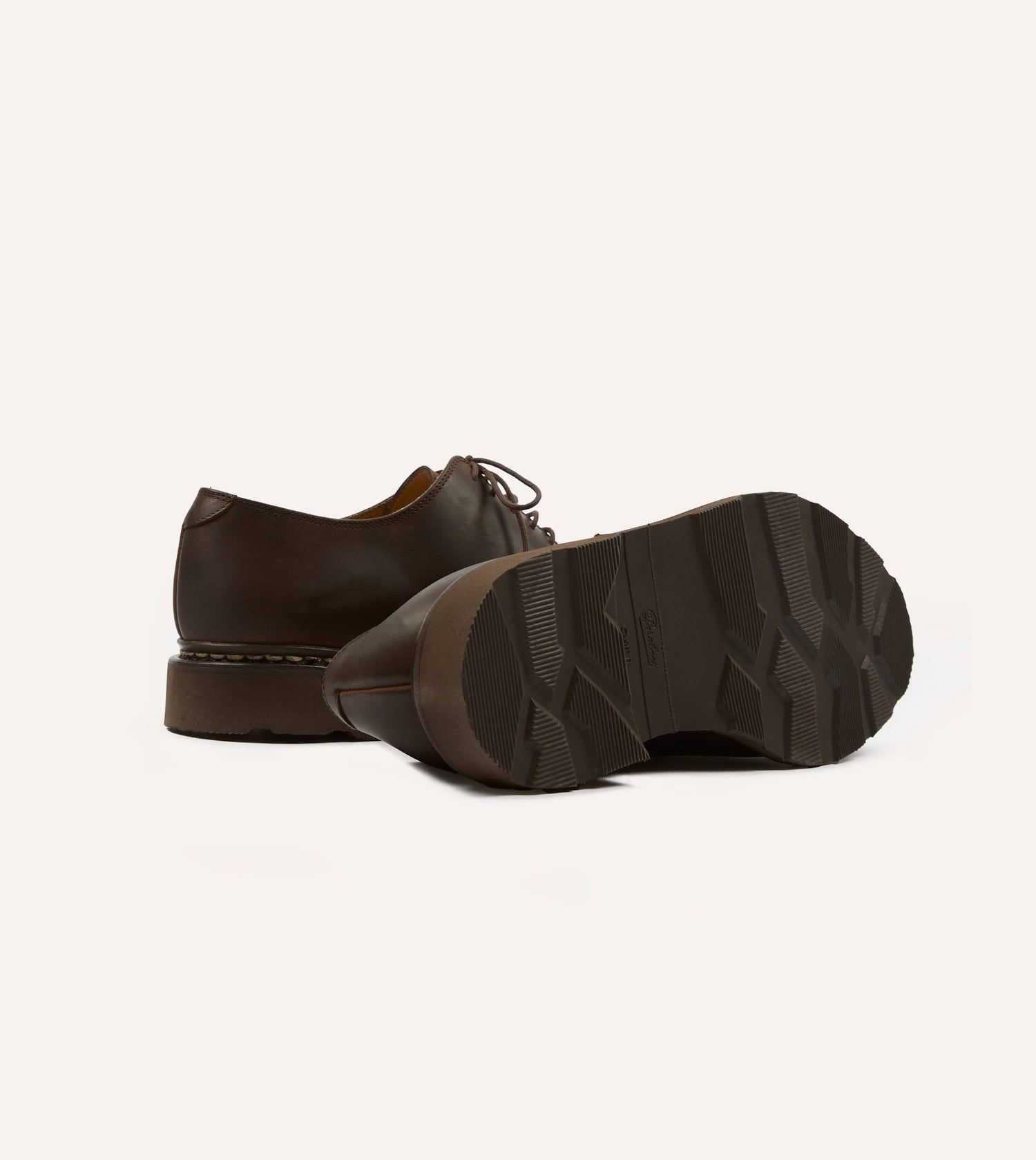 Paraboot Arles Marron Nubuck Leather Derby Shoe
