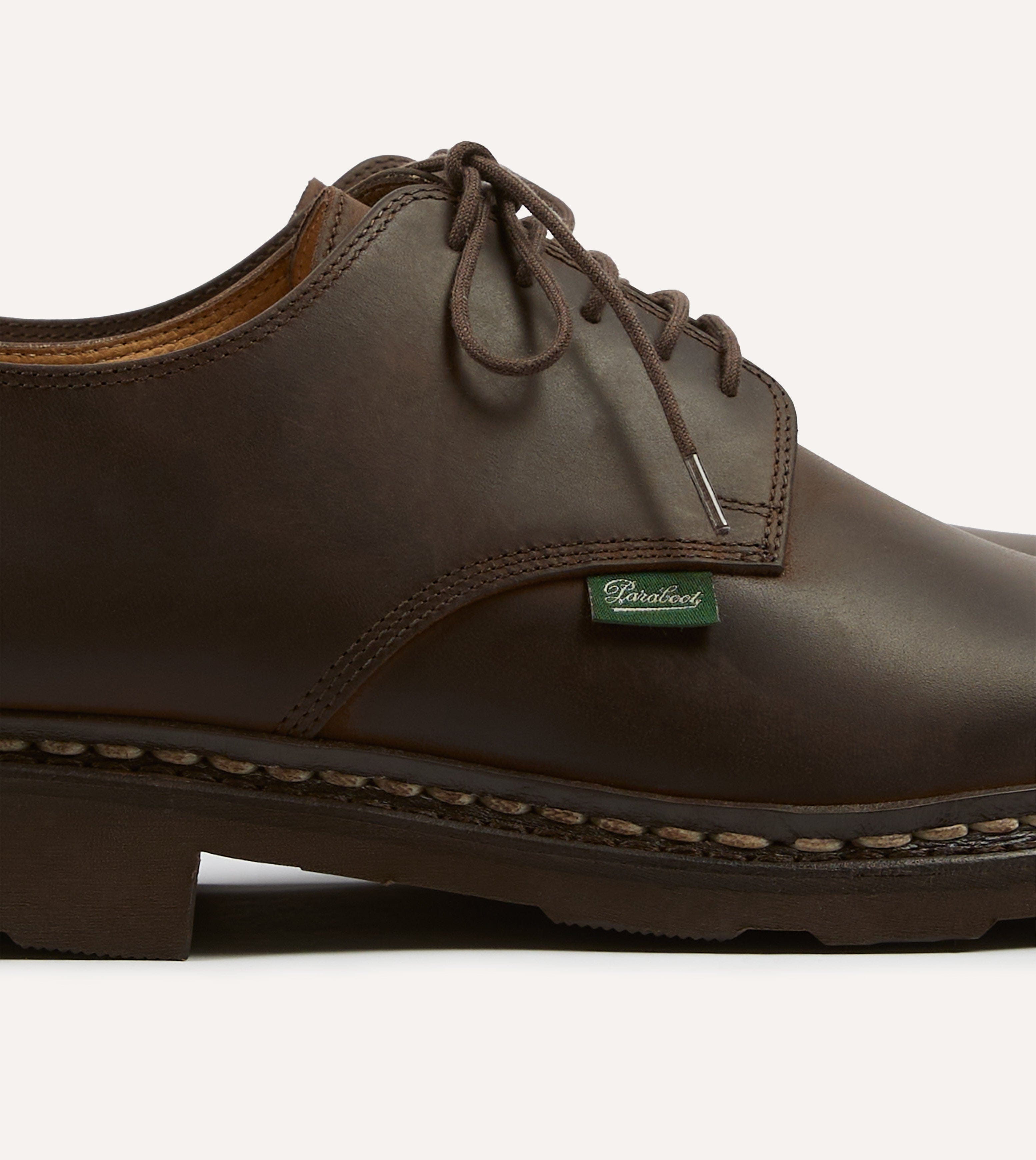 Paraboot Arles Marron Nubuck Leather Derby Shoe – Drakes