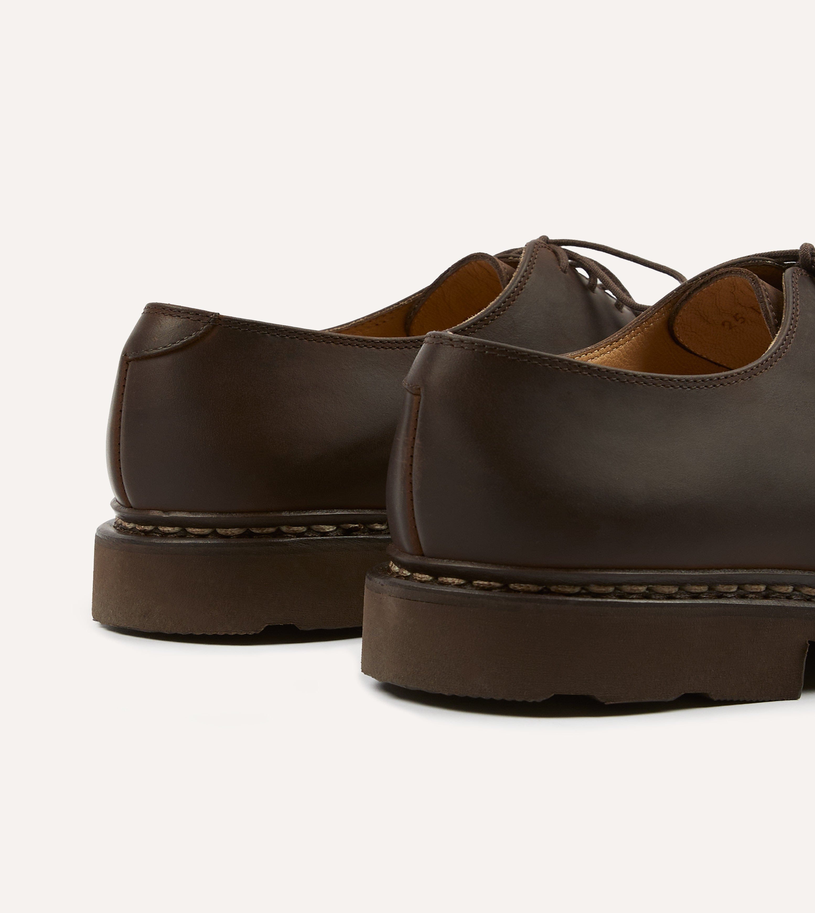 Paraboot Arles Marron Nubuck Leather Derby Shoe – Drakes