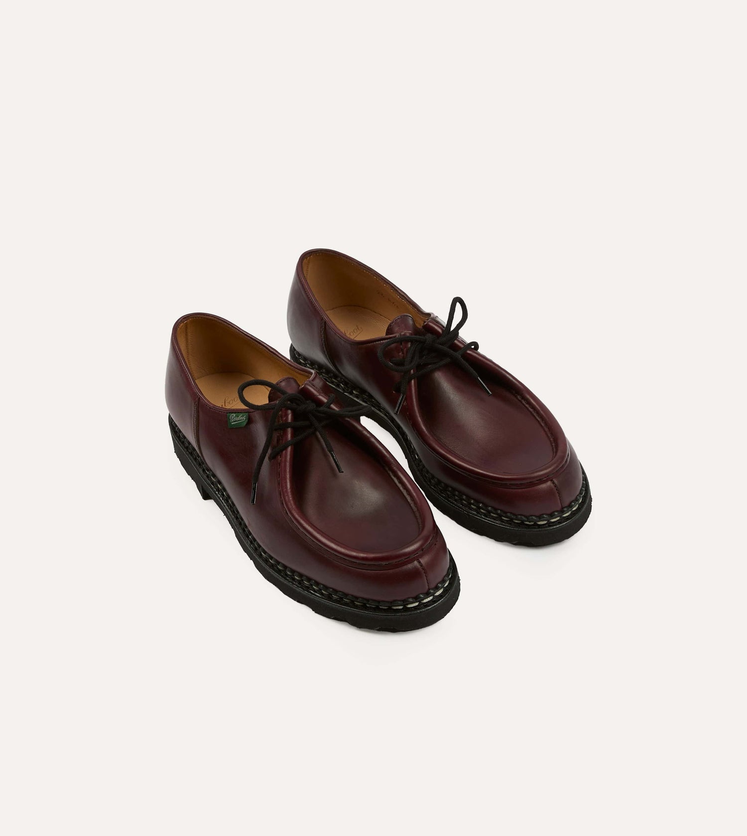 Paraboot Michael Bordeaux Leather Derby Shoe
