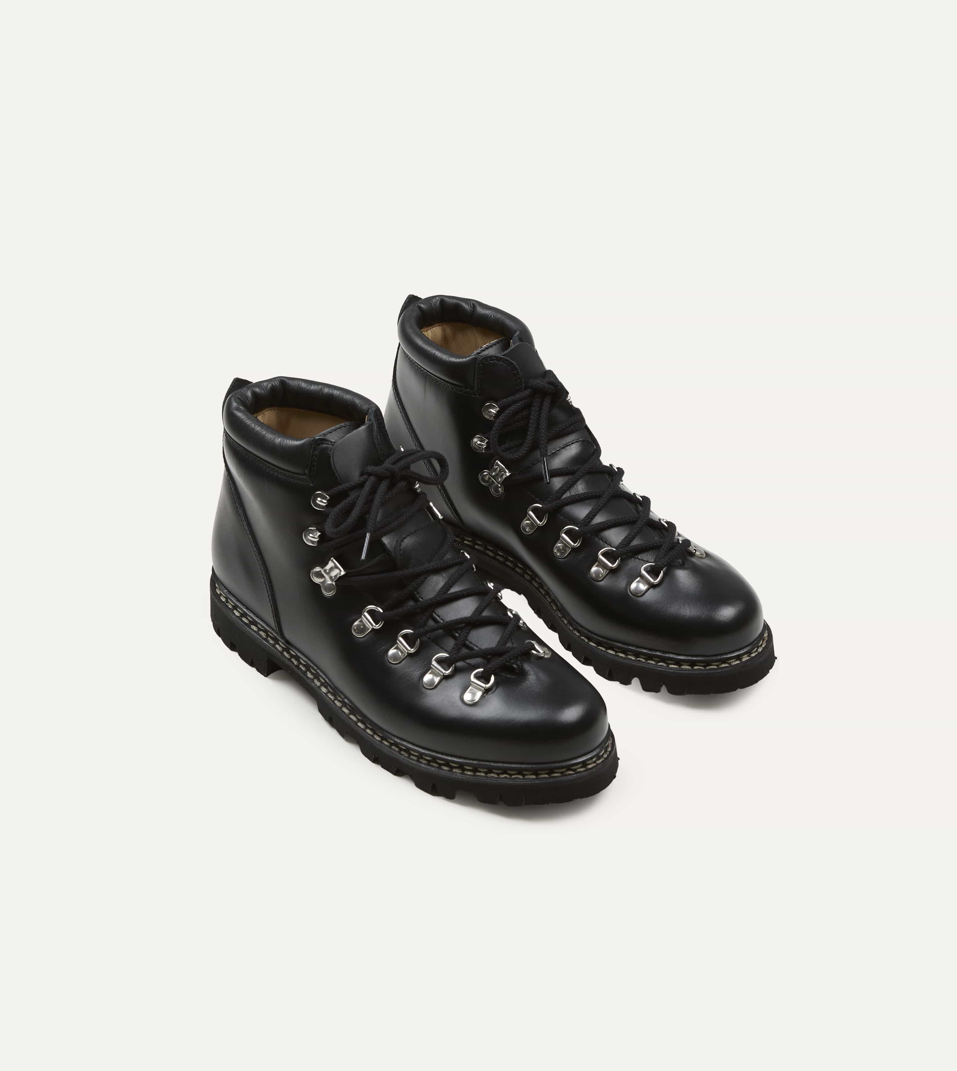 Paraboot Avoriaz Lisse Noir Leather Boot