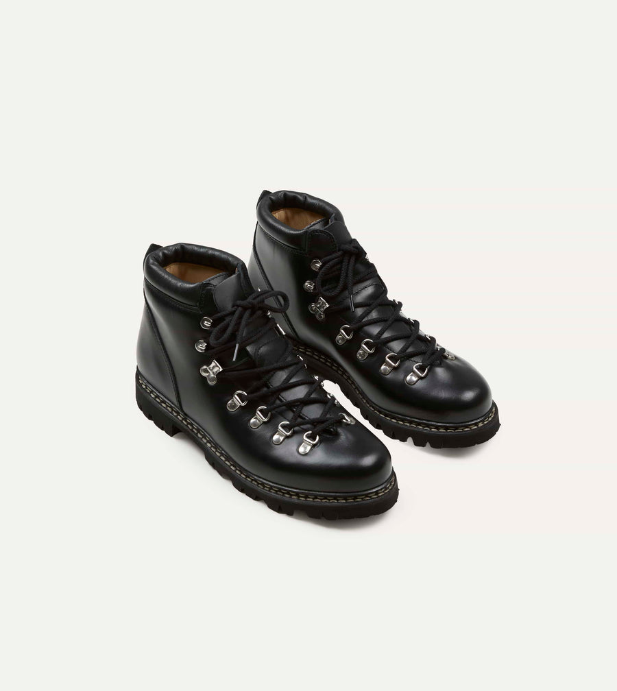 Paraboot Avoriaz Lisse Noir Leather Boot