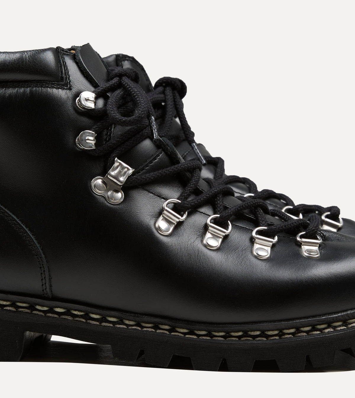 Paraboot Avoriaz Lisse Noir Leather Boot