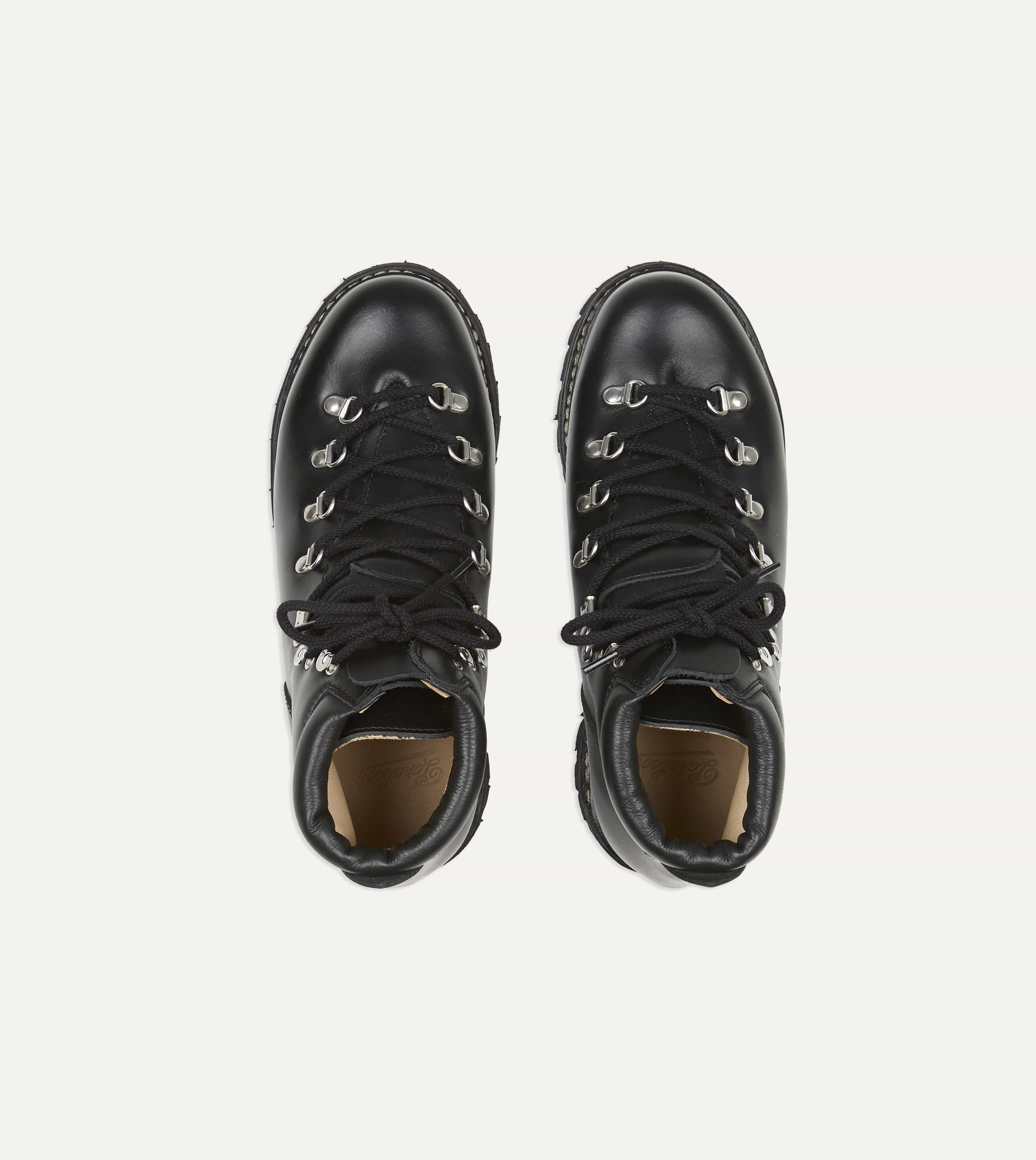 Paraboot Avoriaz Lisse Noir Leather Boot – Drakes