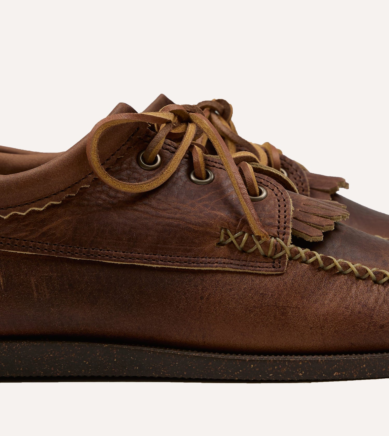 Yuketen Brown Kiltie Blucher with Camp Sole