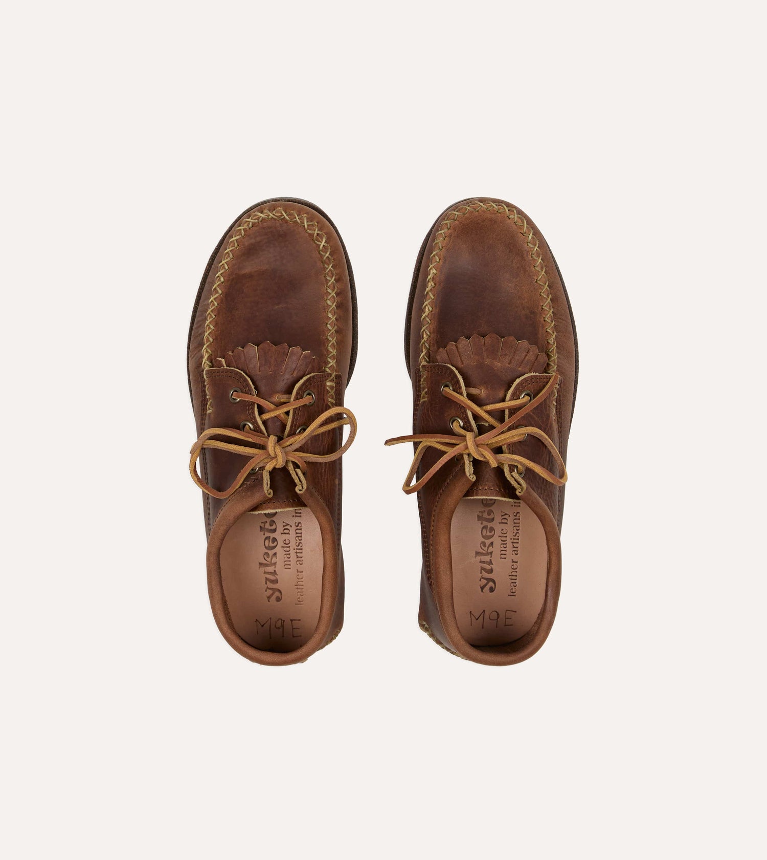 Yuketen Brown Kiltie Blucher with Camp Sole