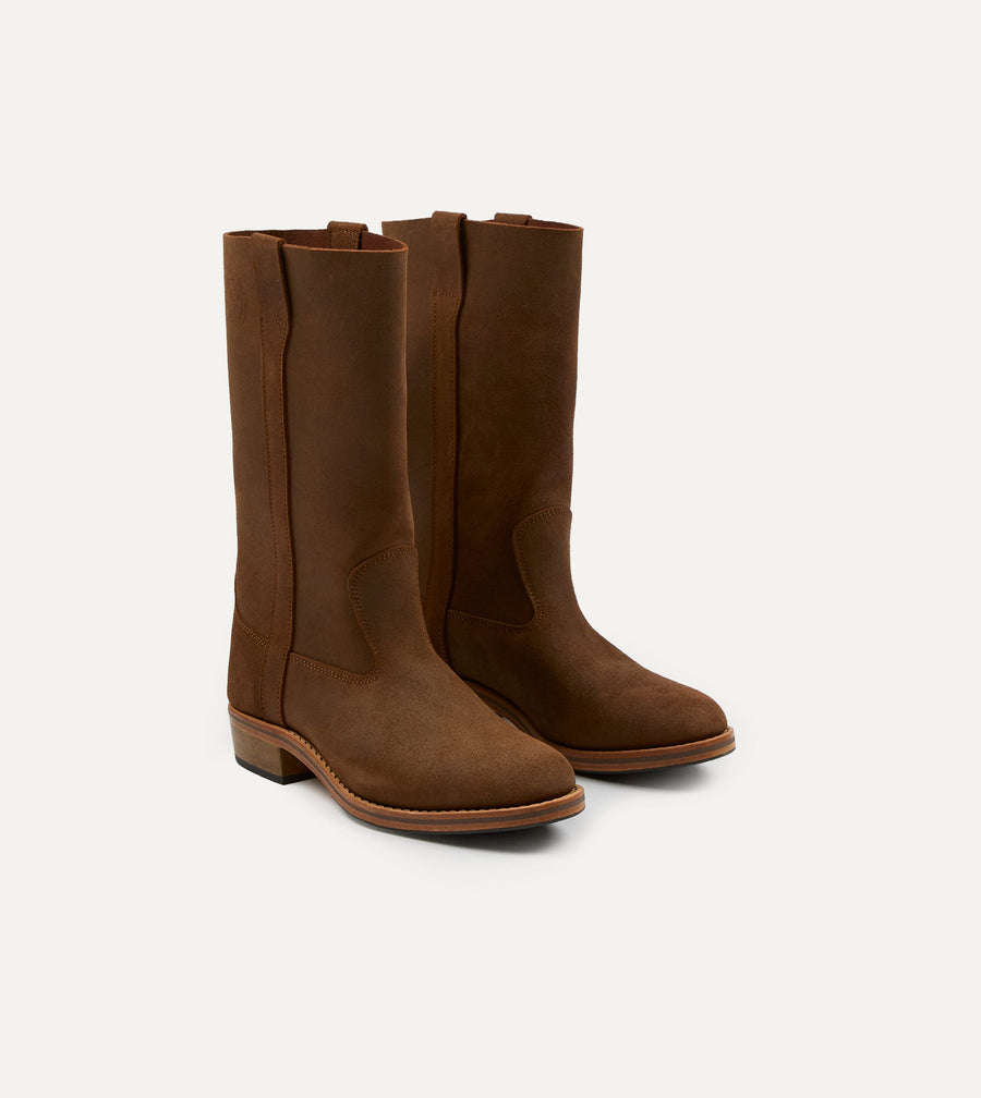 La Botte Gardiane Camarguaise Brown Waxed Leather Boots