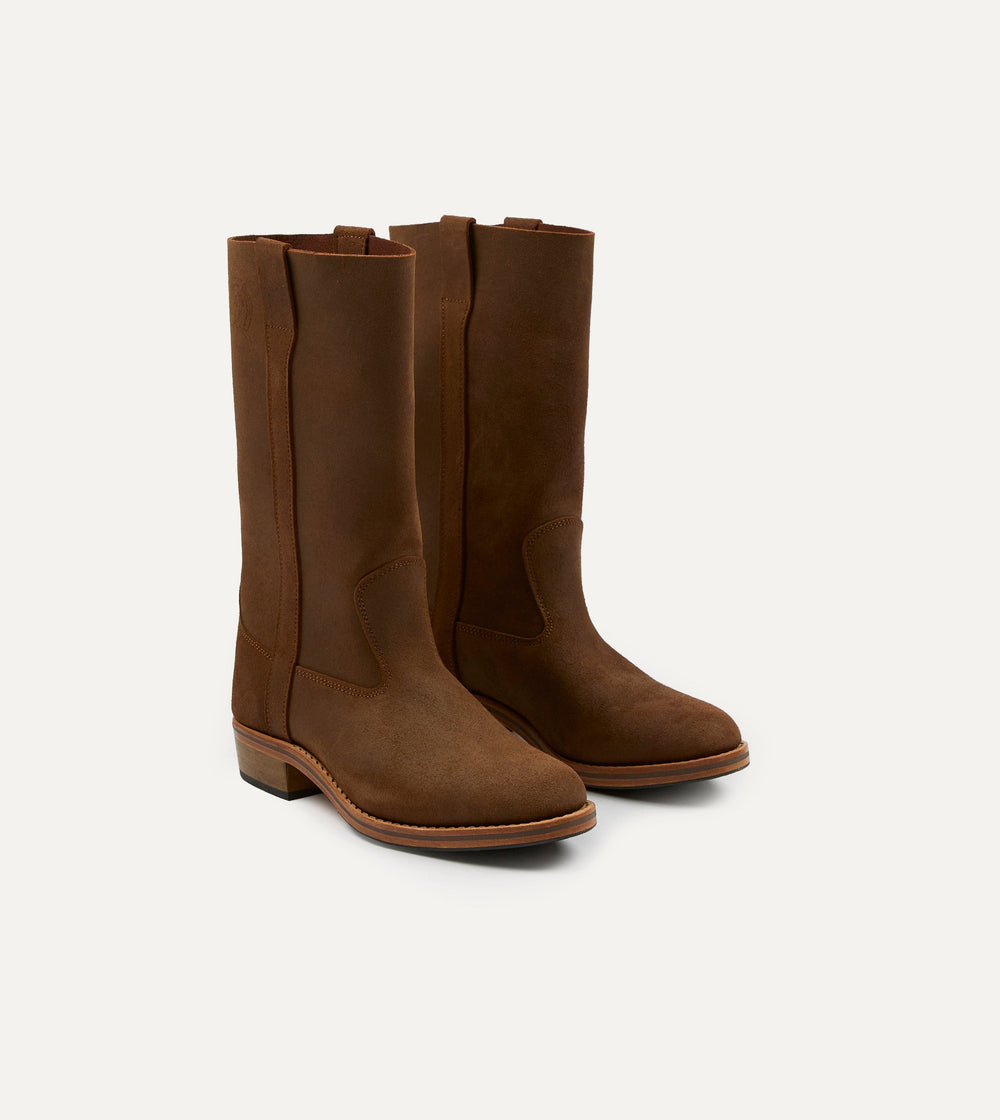 La Botte Gardiane Camarguaise Brown Waxed Leather Boots