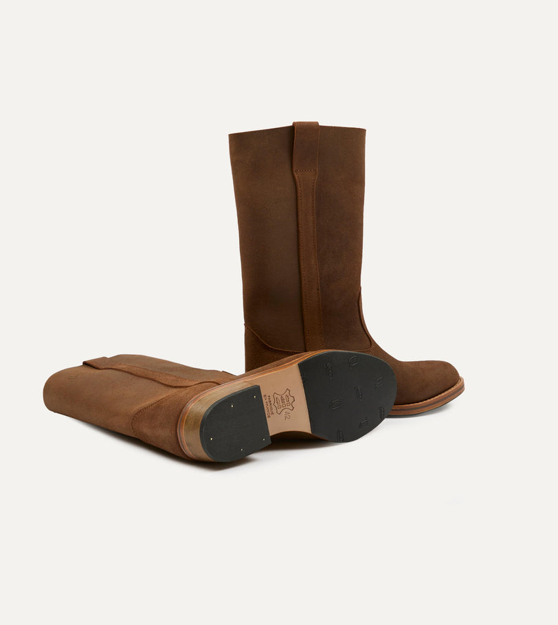 La Botte Gardiane Camarguaise Brown Waxed Leather Boots