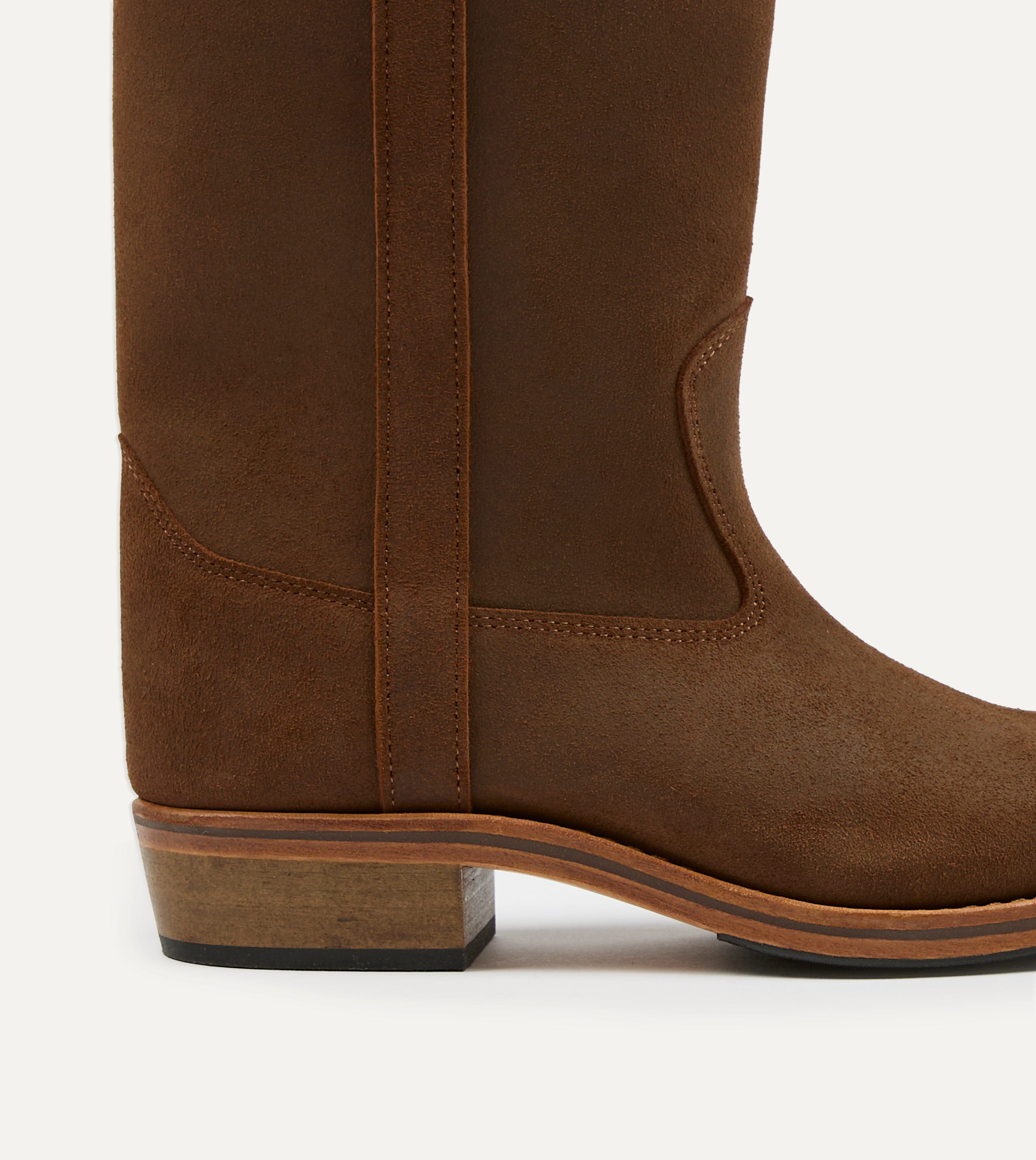 La Botte Gardiane Camarguaise Brown Waxed Leather Boots – Drakes