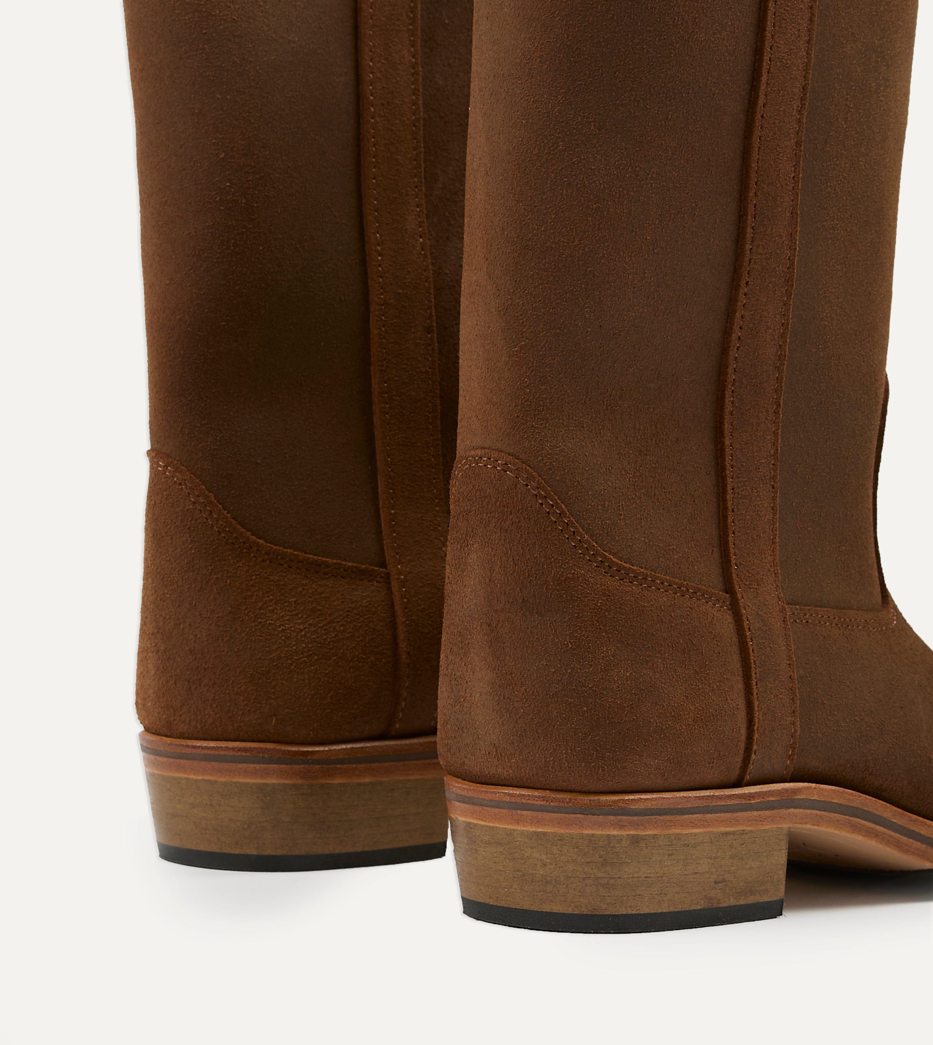La Botte Gardiane Camarguaise Brown Waxed Leather Boots – Drakes