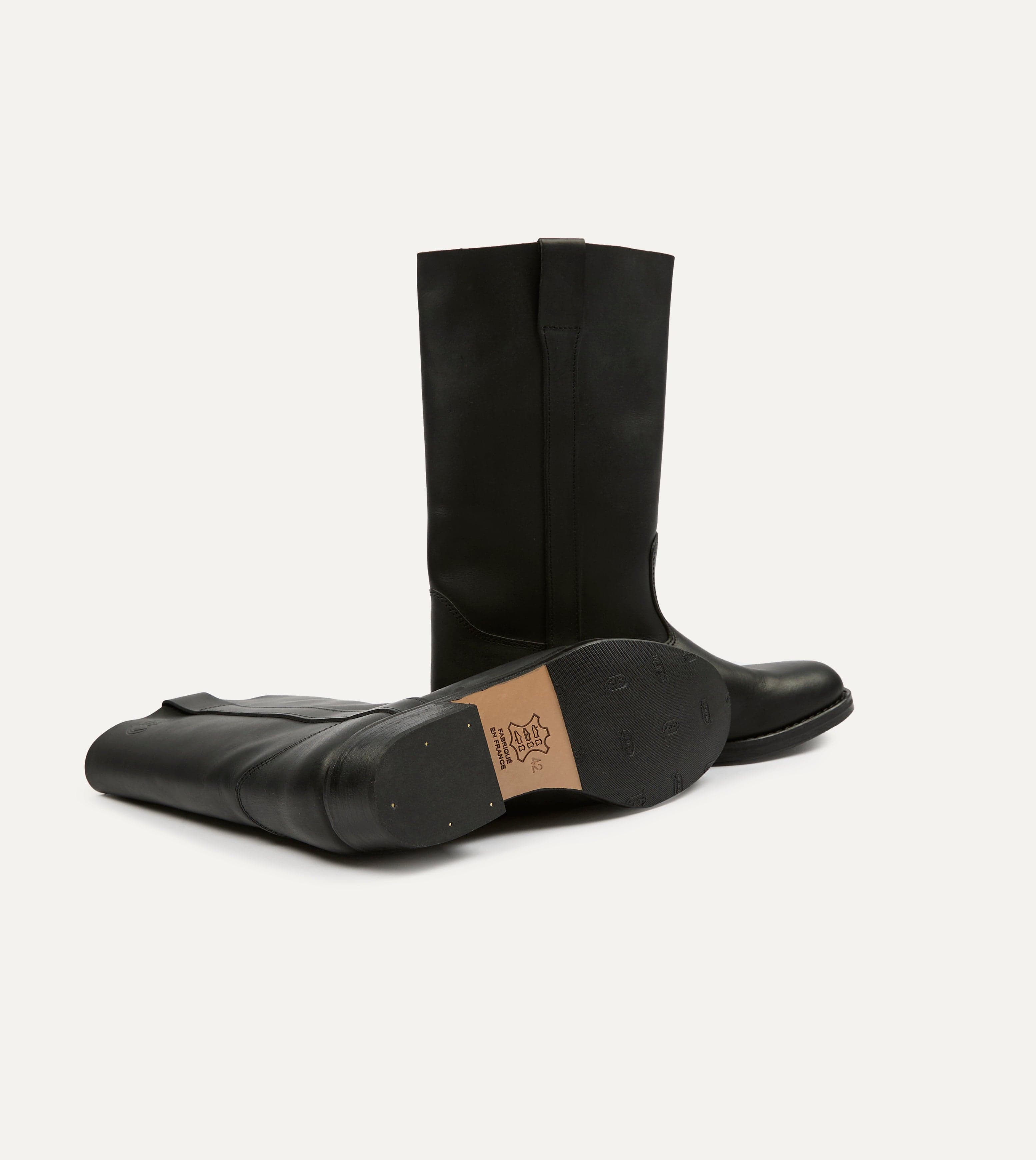 La Botte Gardiane Camarguaise Black Leather Boots – Drakes