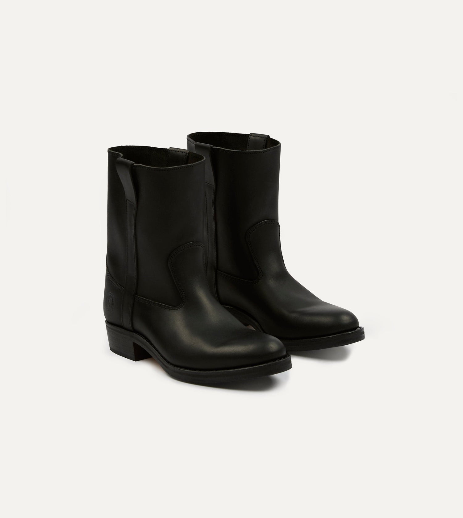 La Botte Gardiane Demi Camarguaise Black Leather Boots