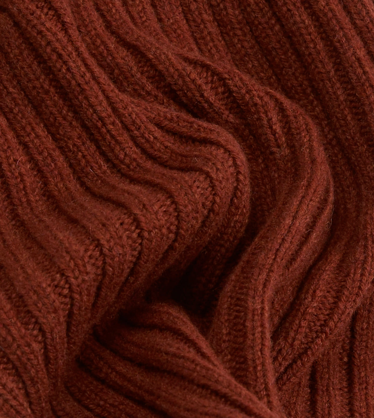 Burgundy Lambswool Ribbed Knit Cap