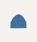Sky Blue Geelongora Ribbed Knit Cap