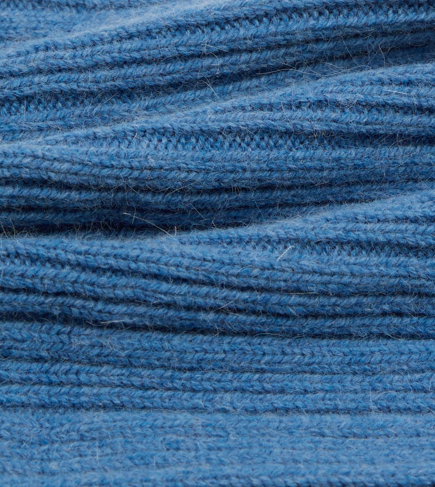 Sky Blue Geelongora Ribbed Knit Cap