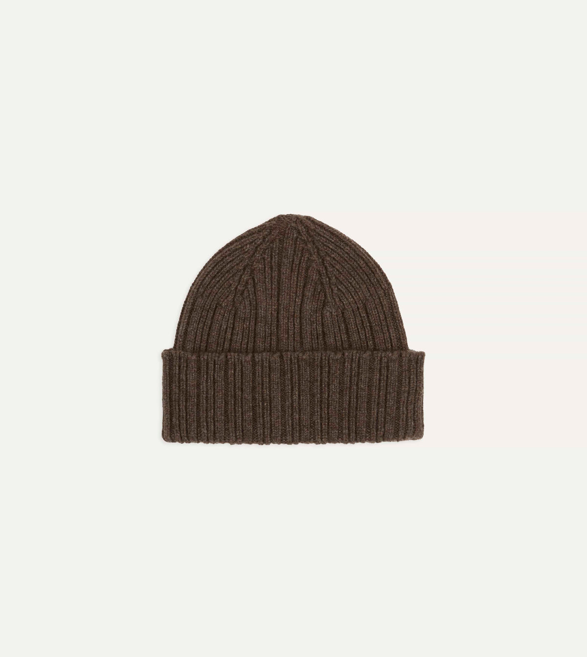 Light Brown Geelongora Ribbed Knit Cap