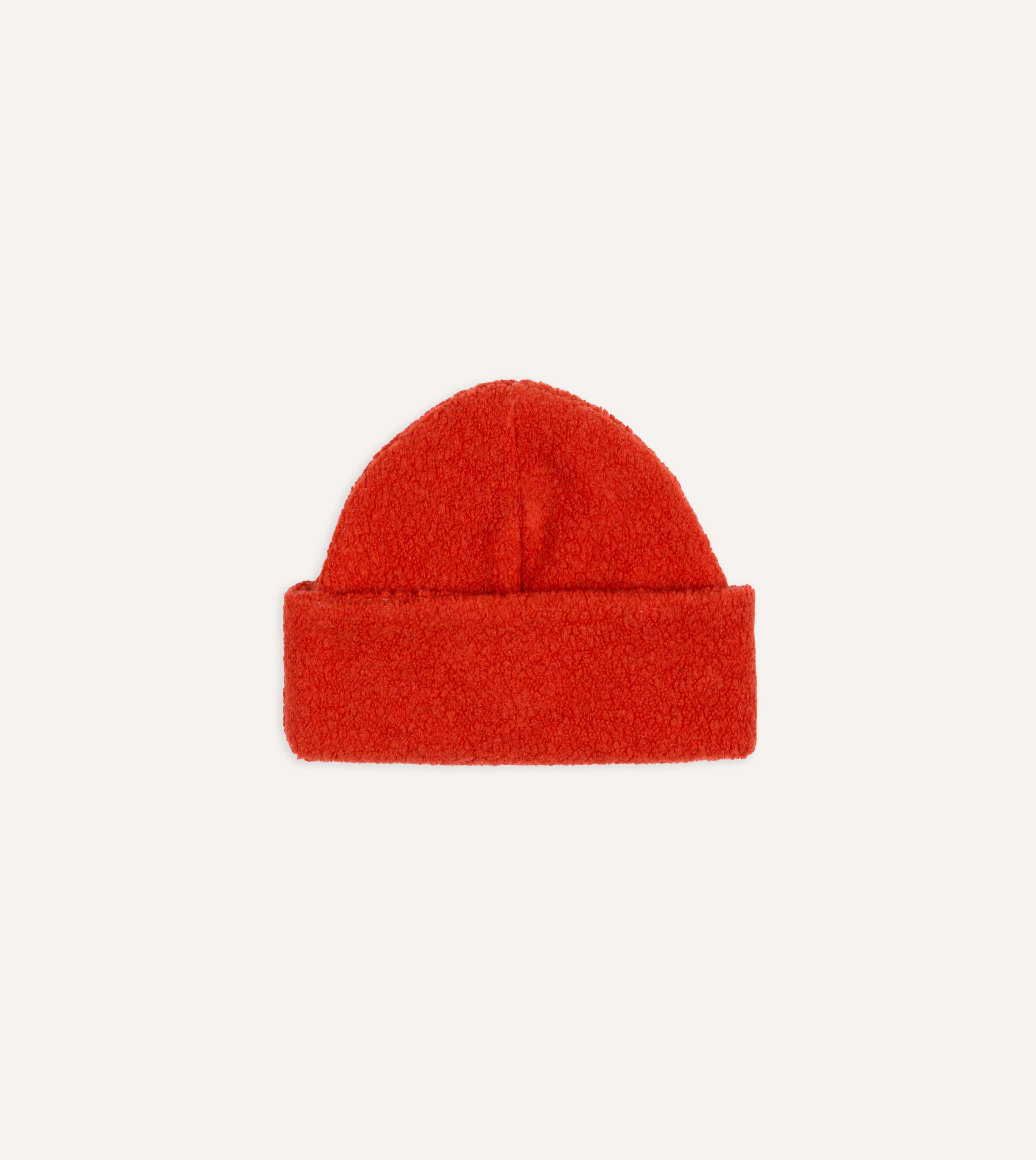 Câbleami Orange Wool Watch Cap