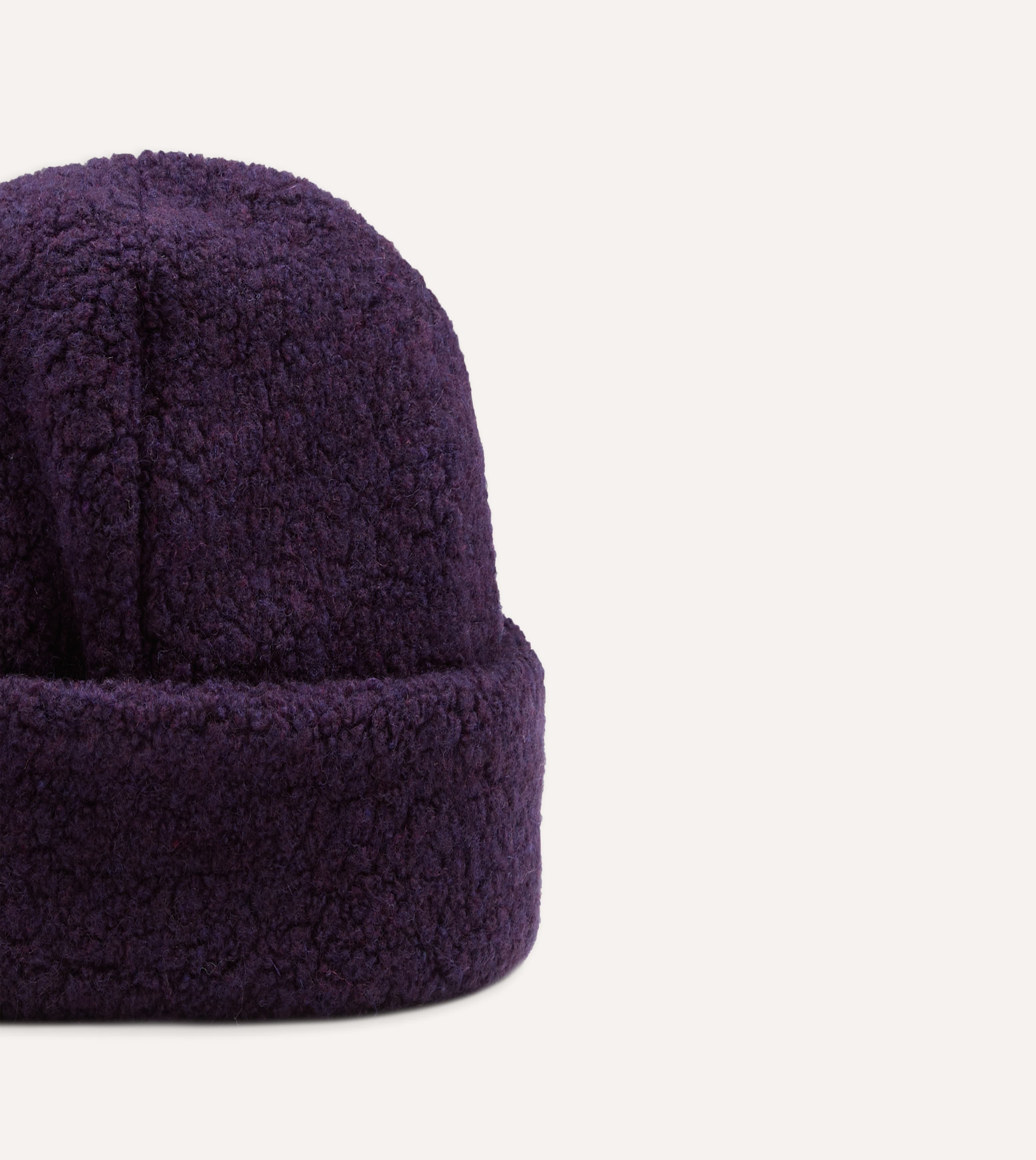 Câbleami Purple Wool Watch Cap
