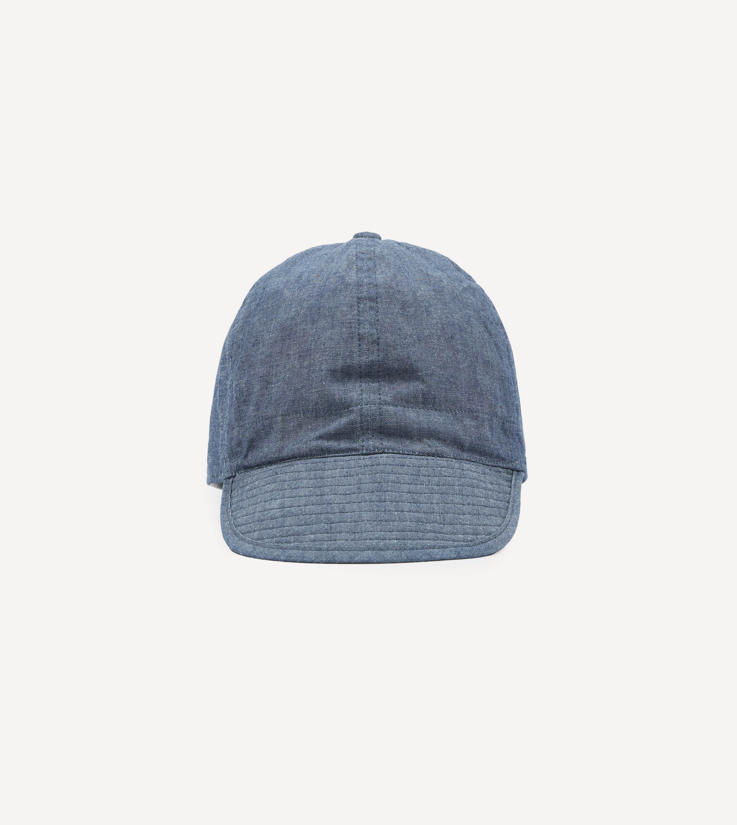 Câbleami Indigo 6oz Chambray Cotton Army Cap