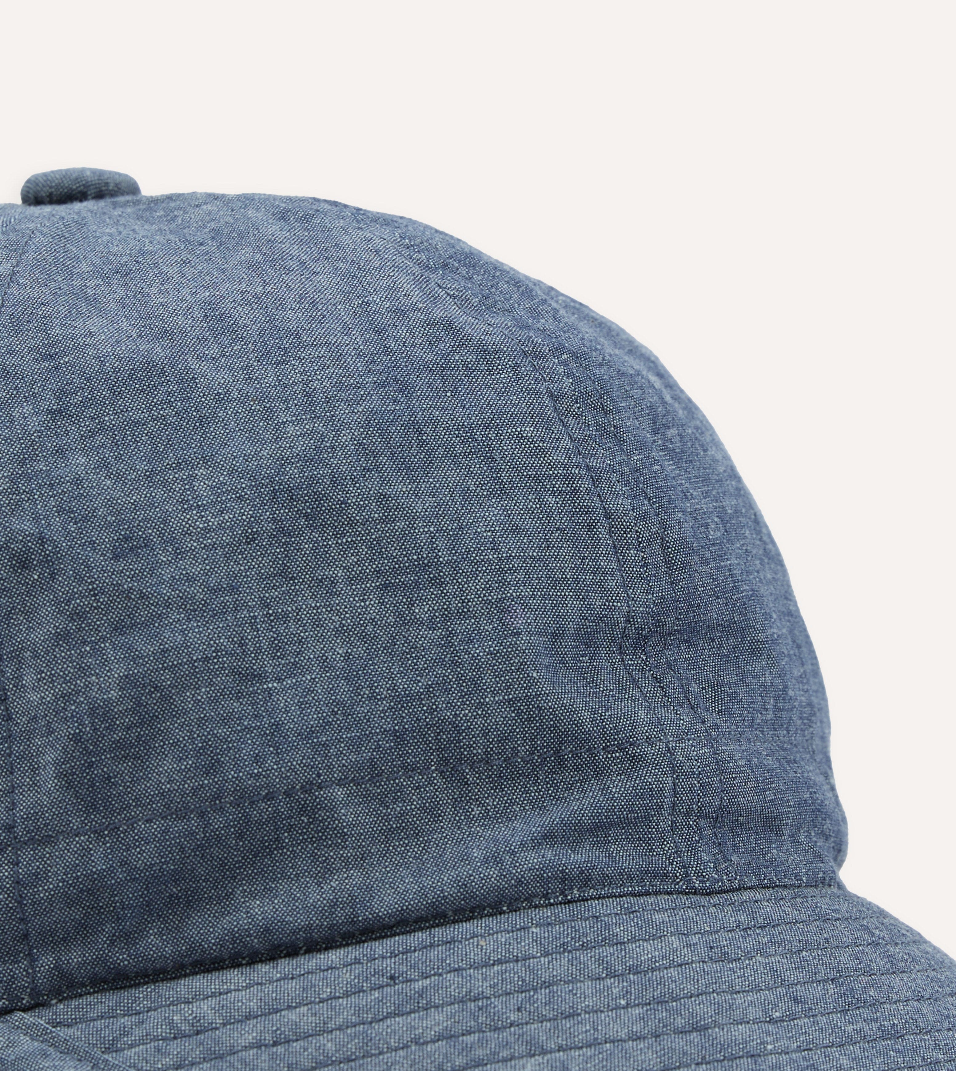 Câbleami Indigo 6oz Chambray Cotton Army Cap