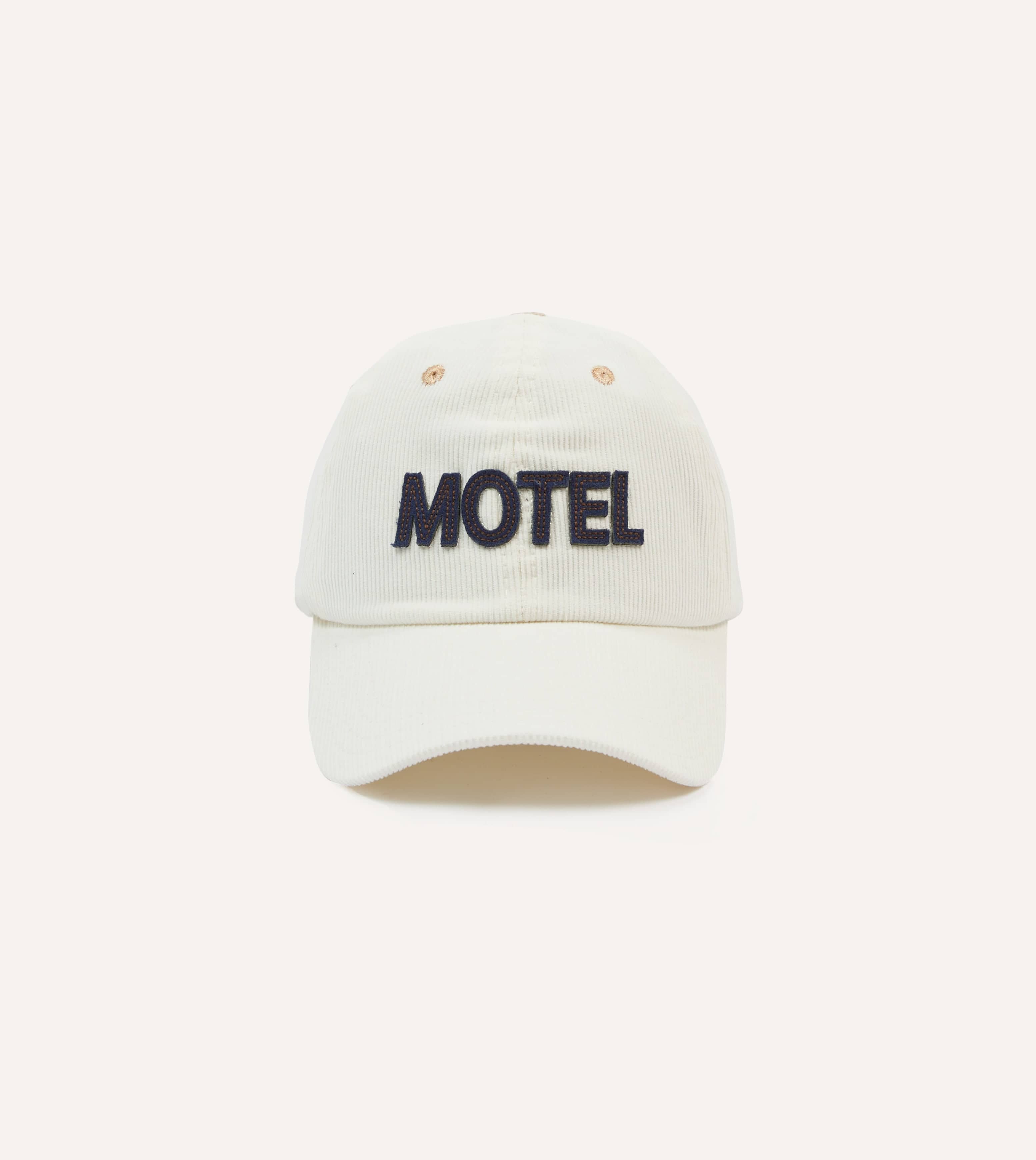 Ecru Motel Cotton Corduroy Baseball Cap