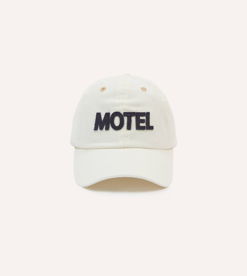 Ecru Motel Cotton Corduroy Baseball Cap