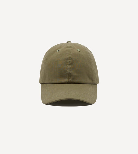 Khaki Green Ripstop Cotton Baseball Cap – Drakes