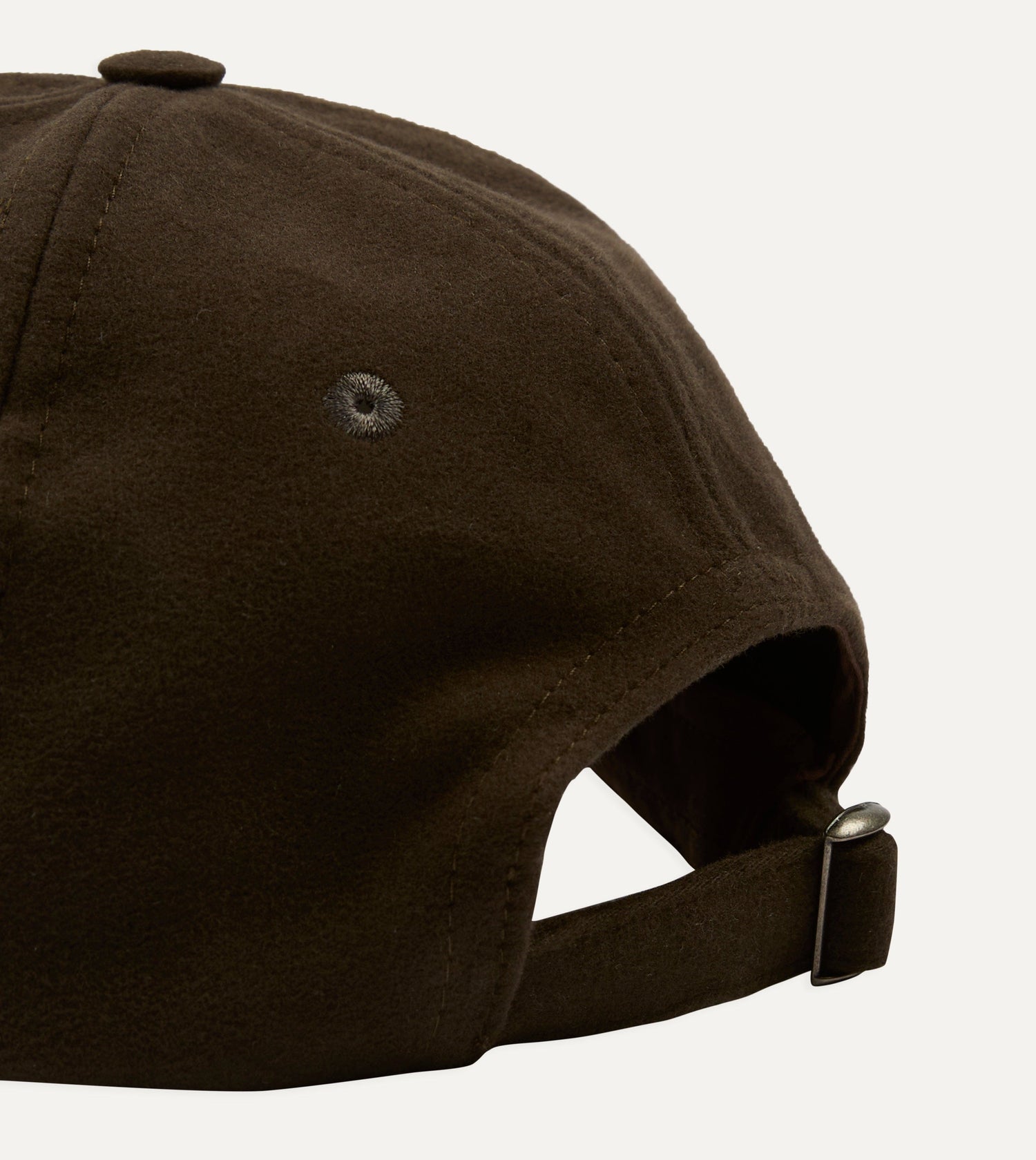 Drake's by A. Levine Brown Moleskin Club Motif Baseball Cap