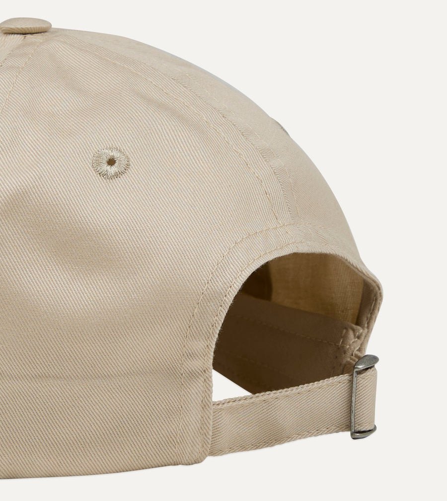 Ecru Chainstitch '1977' Cotton Twill Baseball Cap