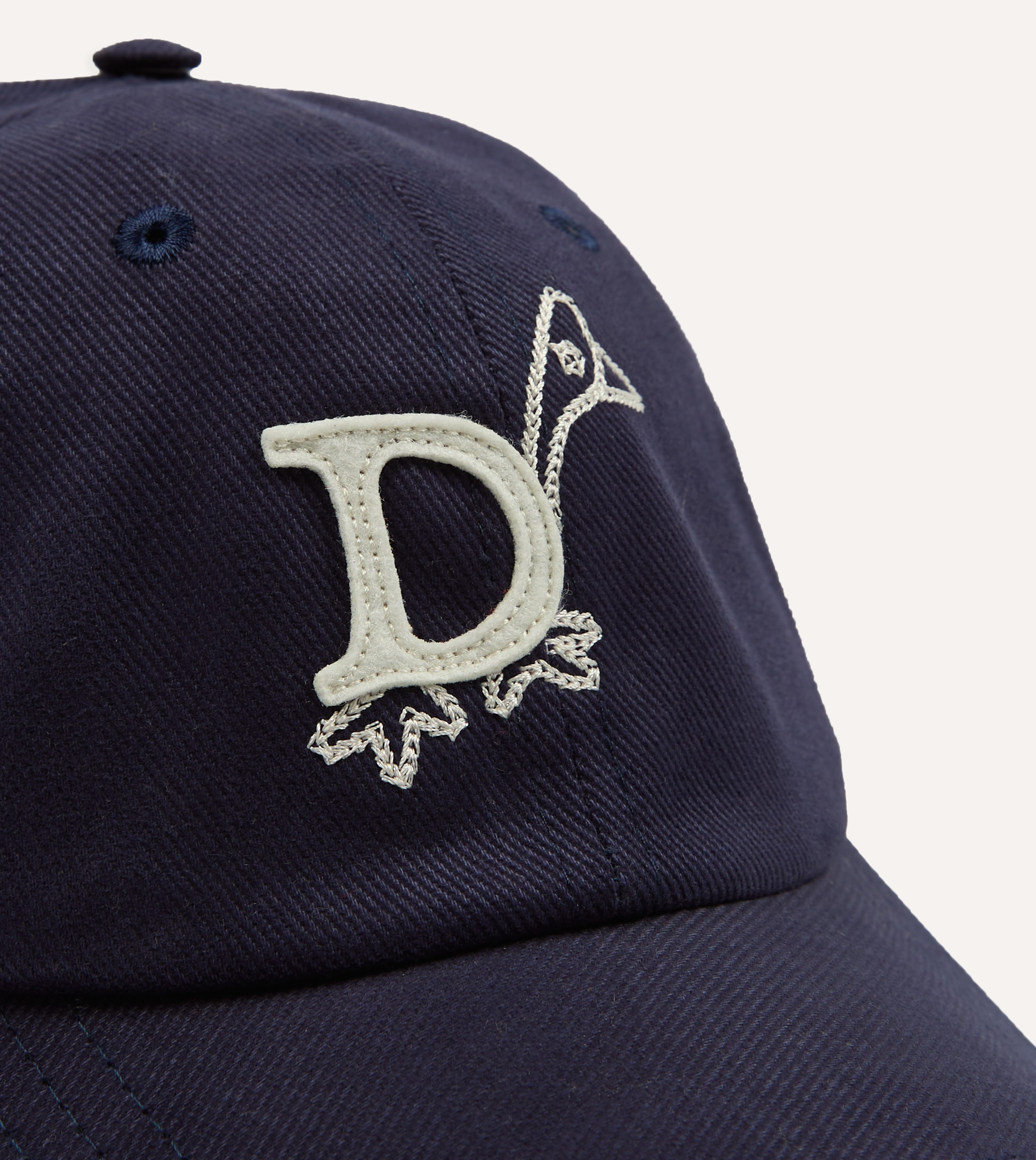 Navy 'D Duck' Cotton Twill Baseball Cap – Drakes