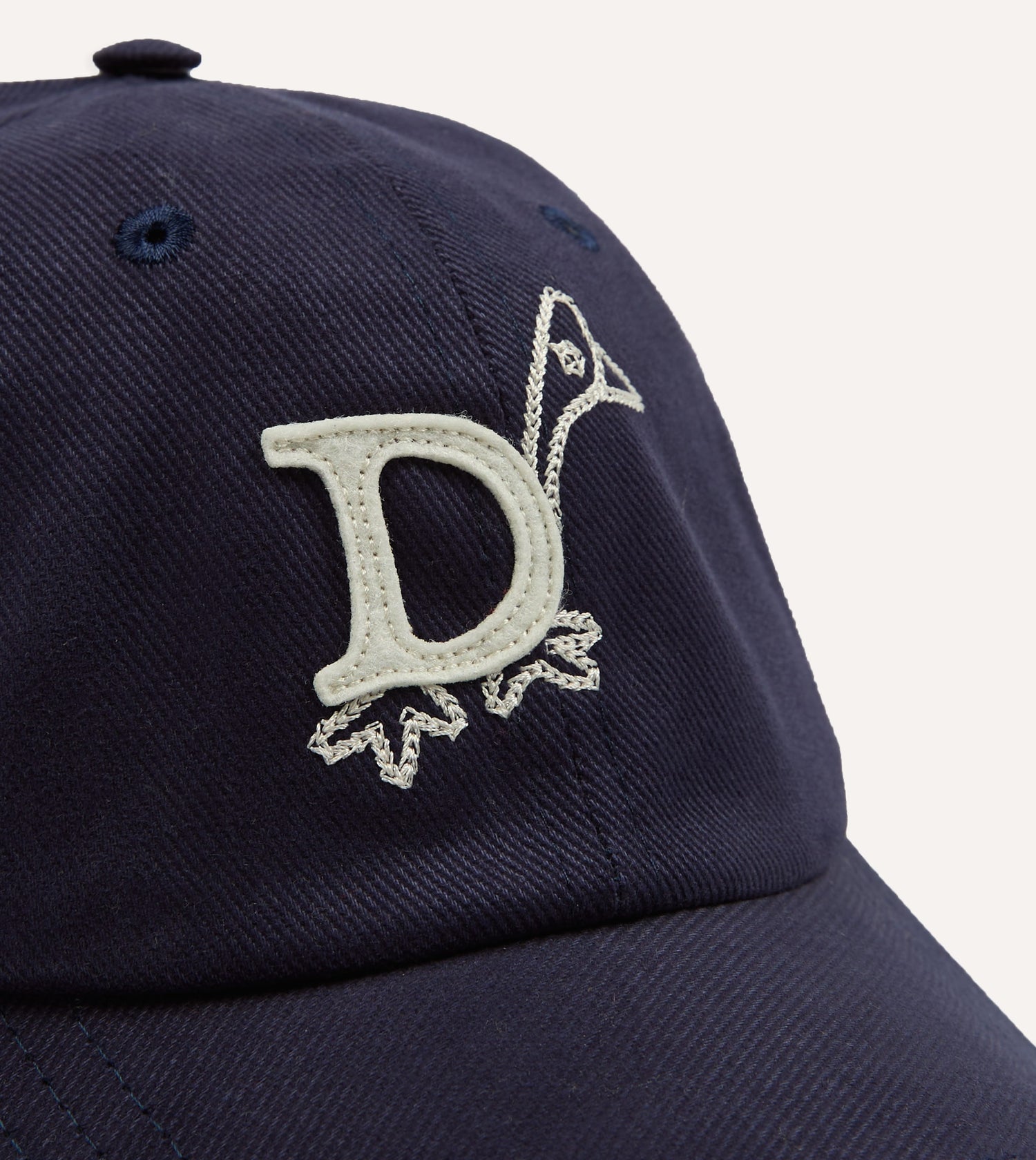 Navy 'D Duck' Cotton Twill Baseball Cap